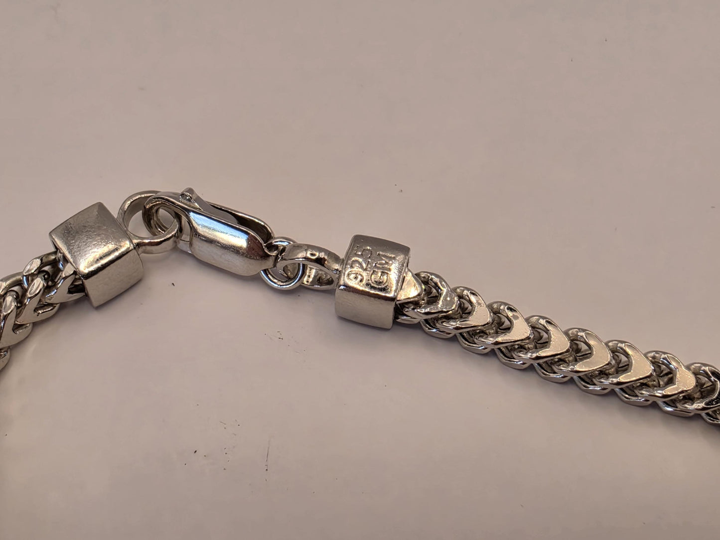 Sterling Silver Franco Chain Necklace | 925 Silver | 18 Inch | 4.54mm | Box Weave | Mens Womens Unisex Chain