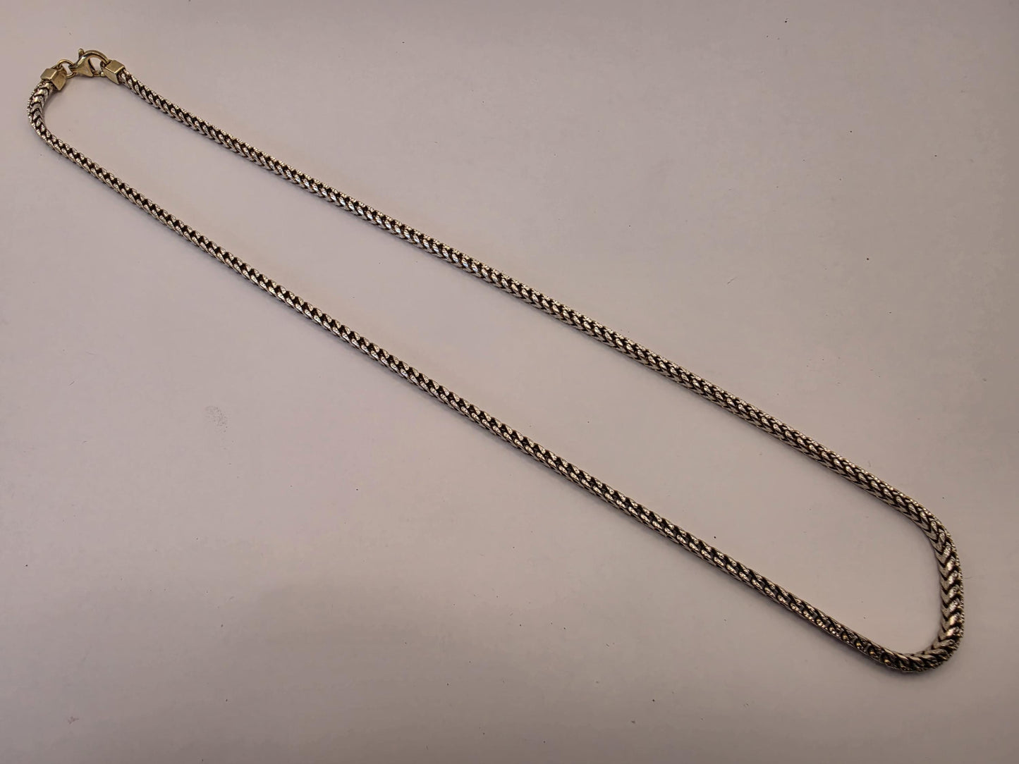 Sterling Silver Wheat Chain Necklace | 925 Silver | 22 Inch | 2.88mm | Spiga Weave | Mens Womens Unisex Chain