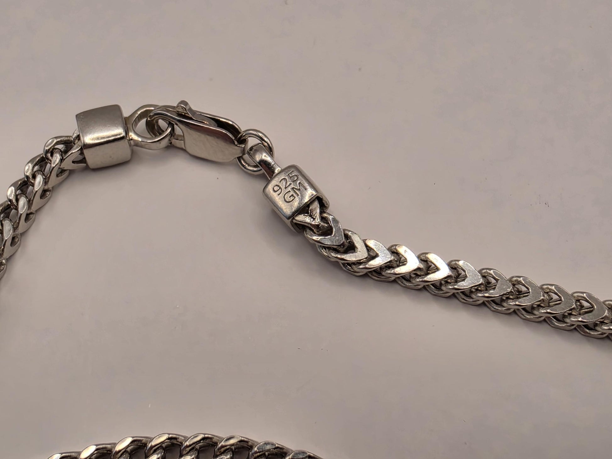 Sterling Silver Franco Chain Necklace | 925 Silver | 18 Inch | 2.55mm | Box Weave | Mens Womens Unisex Chain