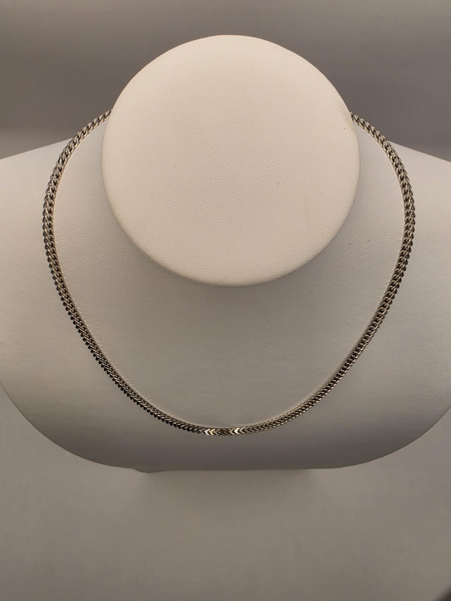 Sterling Silver Franco Chain Necklace | 925 Silver | 20 Inch | 2.9mm | Box Weave | Mens Womens Unisex Chain