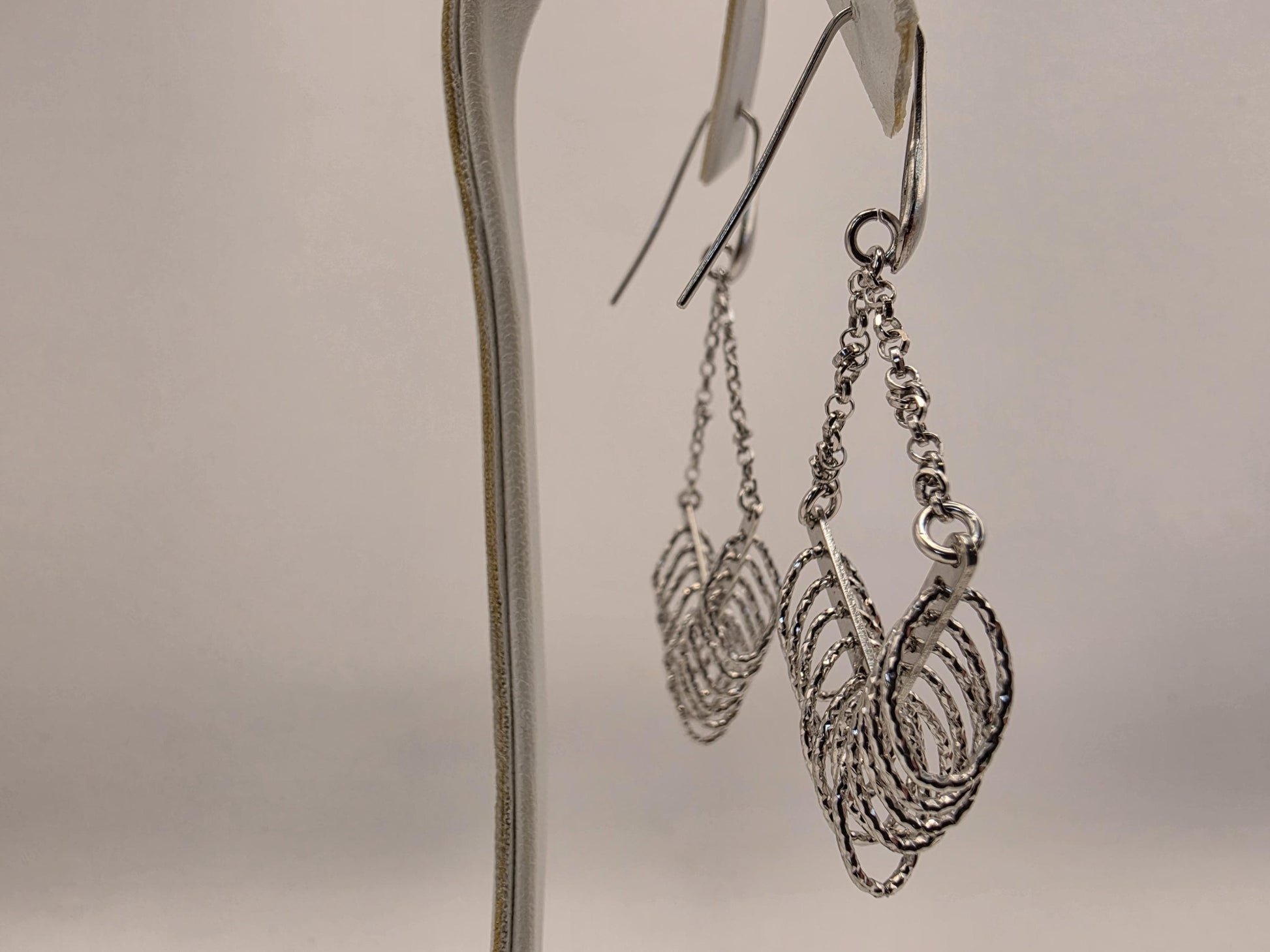 Sterling Silver Chandelier Drop Earrings | 925 Silver | Fringe Dangle | Diamond Cut Tassel | Womens Statement Earrings