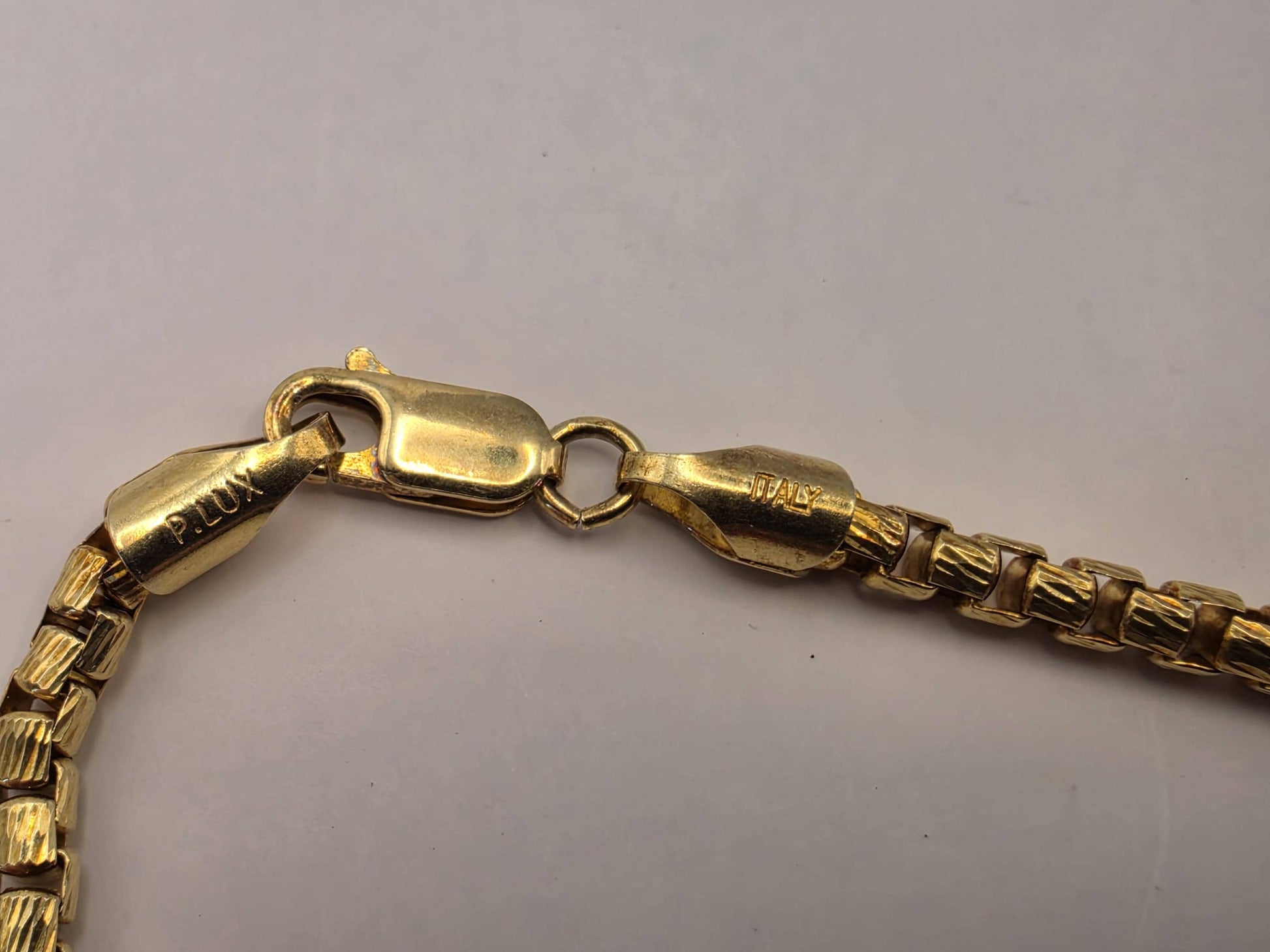 Gold Plated Box Chain Necklace | 925 Silver | 22 Inch | 3.67mm | Rounded Box Link | Mens Womens Unisex Gold Chain
