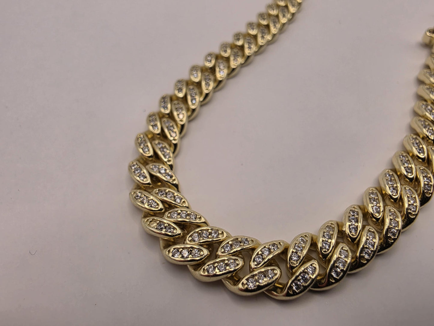 Gold Plated CZ Cuban Link Bracelet | 925 Silver | 8.5 Inch | 6mm | Iced Pave Curb Link | Mens Womens Unisex Bracelet