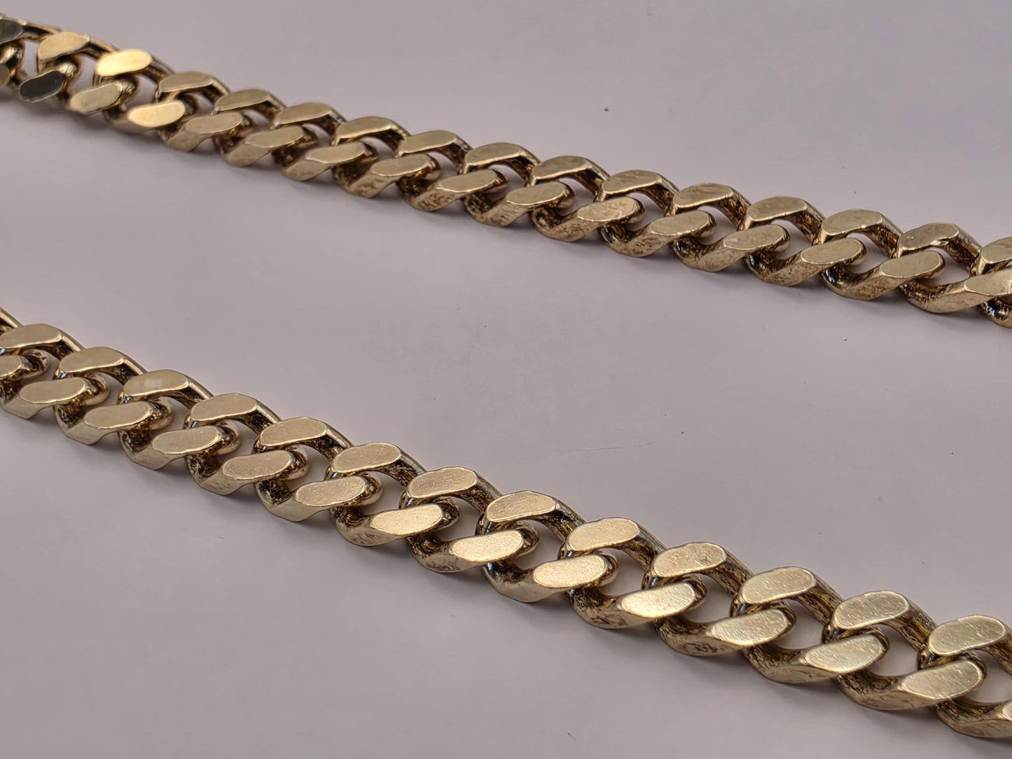 18K Gold Plated Cuban Curb Chain Necklace, Sterling Silver, 20 in 5.75mm, Mens Gold Chain, Heavy Curb Link, Unisex Statement Necklace Gift