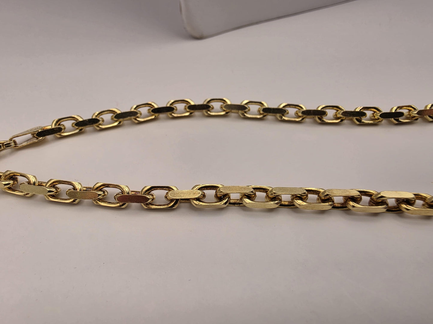 18K Gold Plated Rolo Cable Chain Necklace, Sterling Silver, 20" 4.2mm, Unisex Gold Chain, Round Link, Layering Necklace, Everyday Gift Idea