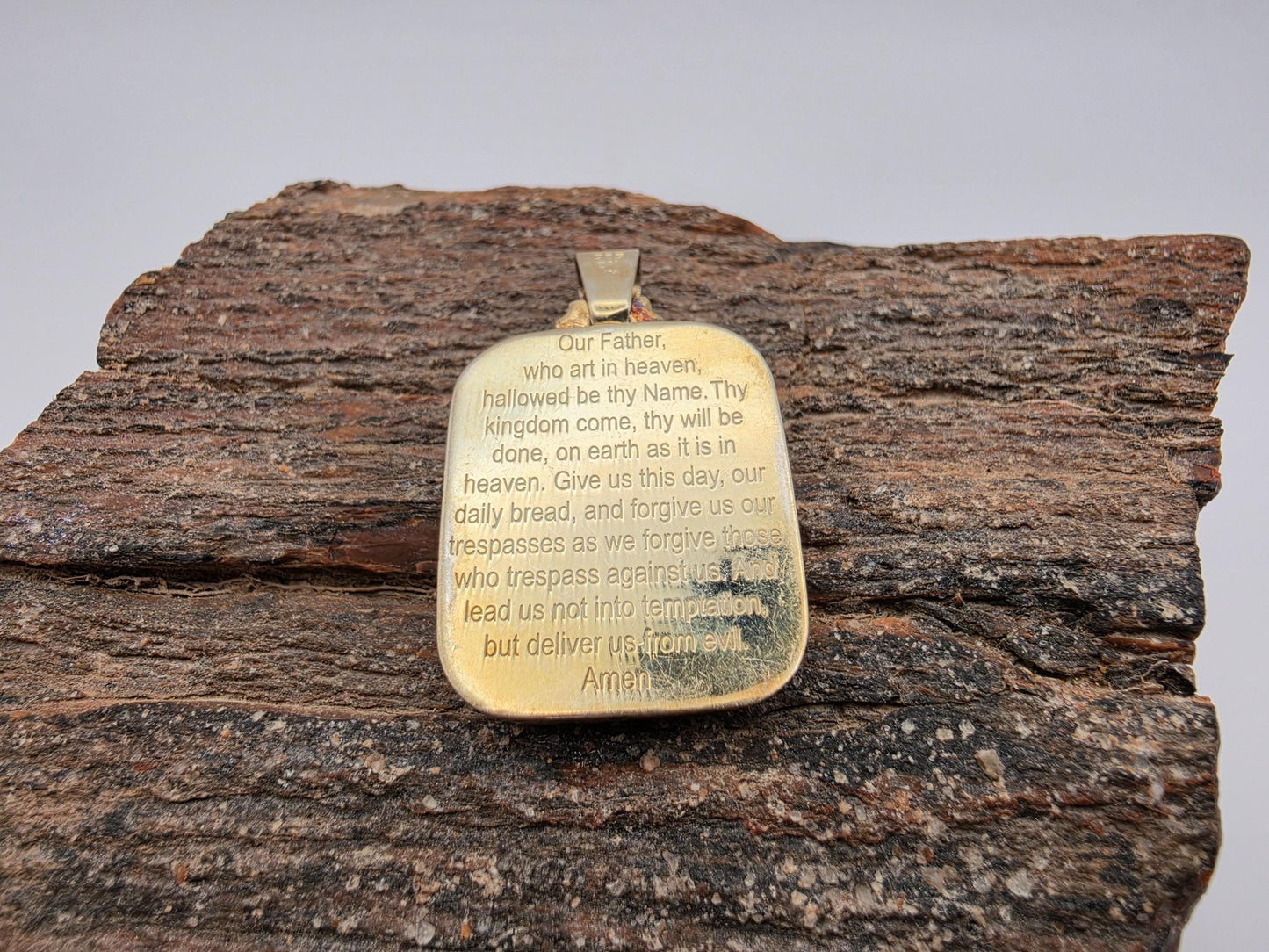 Two Tone Gold Plated Jesus Christ Medallion Pendant, Sterling Silver, 1 in, Religious Christian Pendant, Mens Pendant, Faith Gift