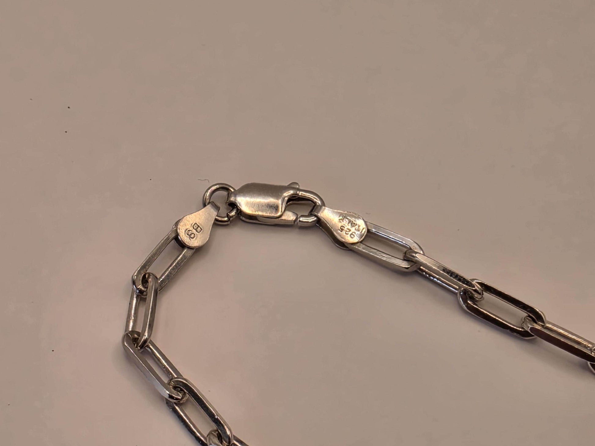Sterling Silver Paperclip Chain Necklace | 925 Silver | 18 Inch | 4mm | Chunky Elongated Link | Mens Womens Unisex Chain