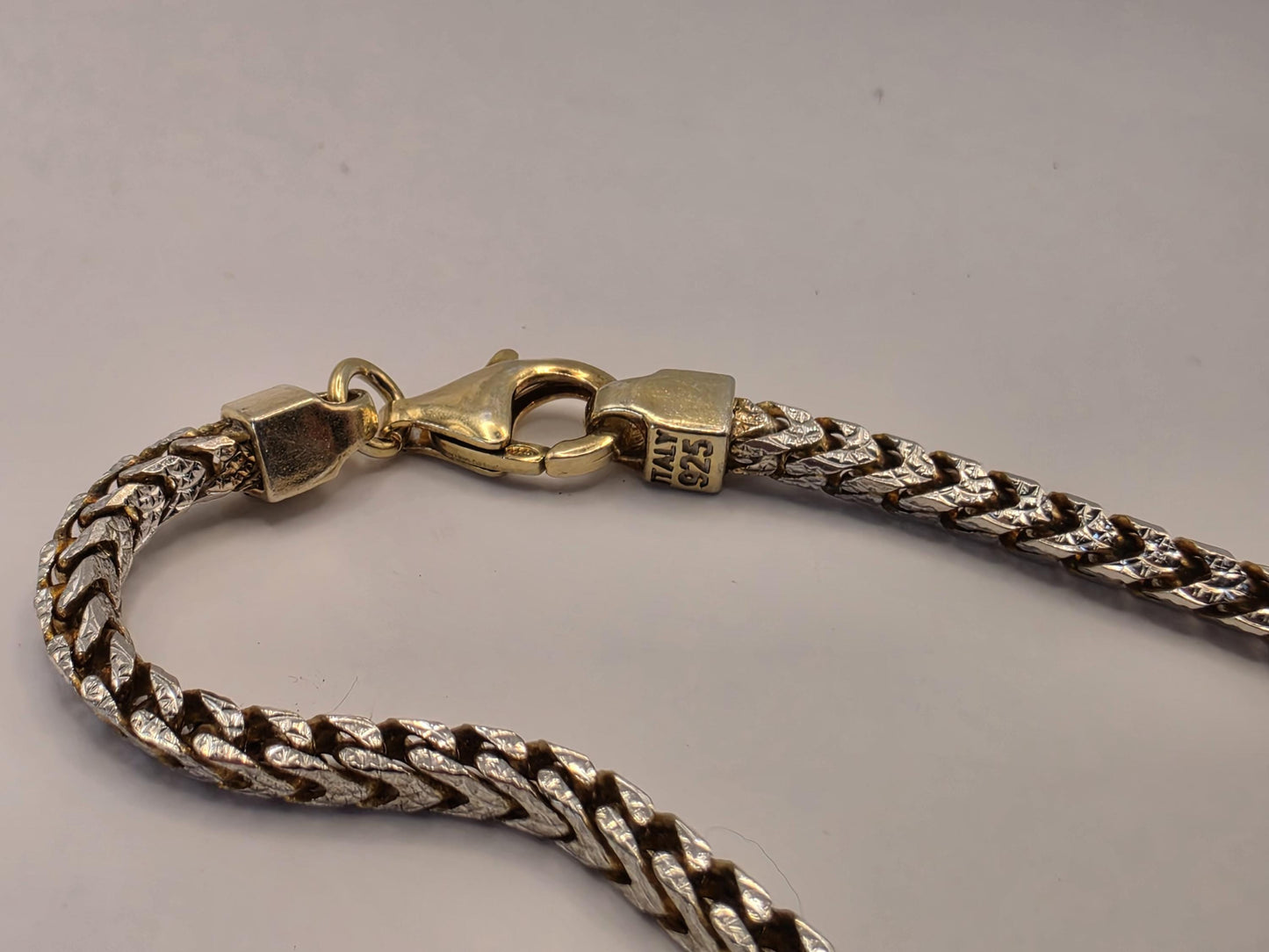 Sterling Silver Wheat Chain Necklace | 925 Silver | 22 Inch | 2.88mm | Spiga Weave | Mens Womens Unisex Chain