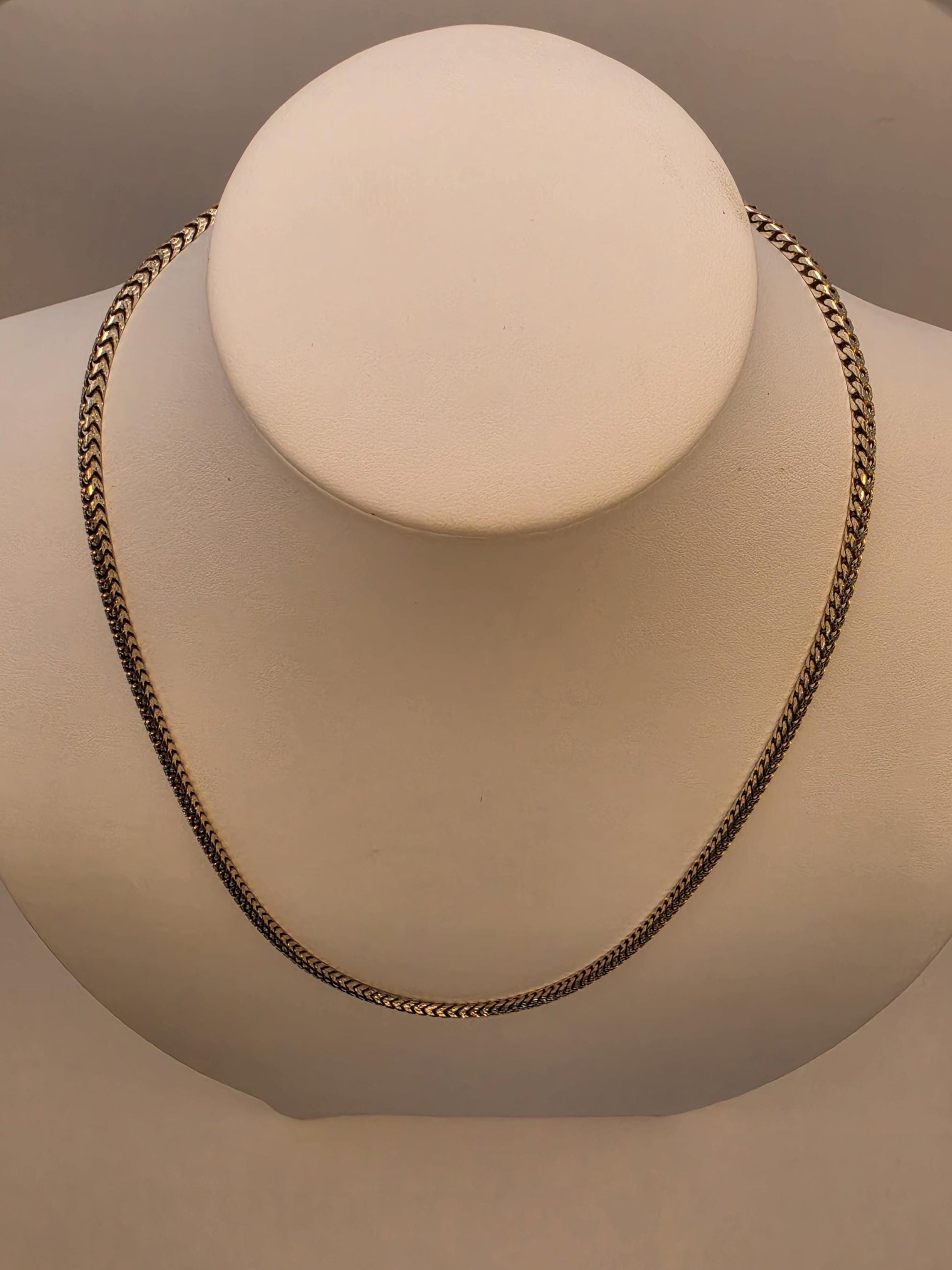 Sterling Silver Wheat Chain Necklace | 925 Silver | 22 Inch | 2.88mm | Spiga Weave | Mens Womens Unisex Chain