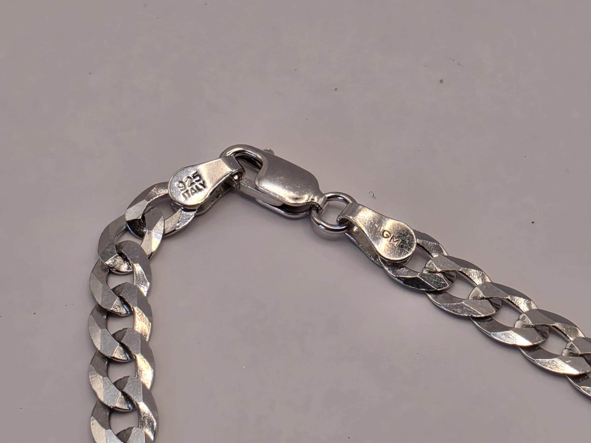 Sterling Silver Curb Chain Necklace | 925 Silver | 18 Inch | 4.62mm | Flat Cuban Link | Mens Womens Unisex Chain