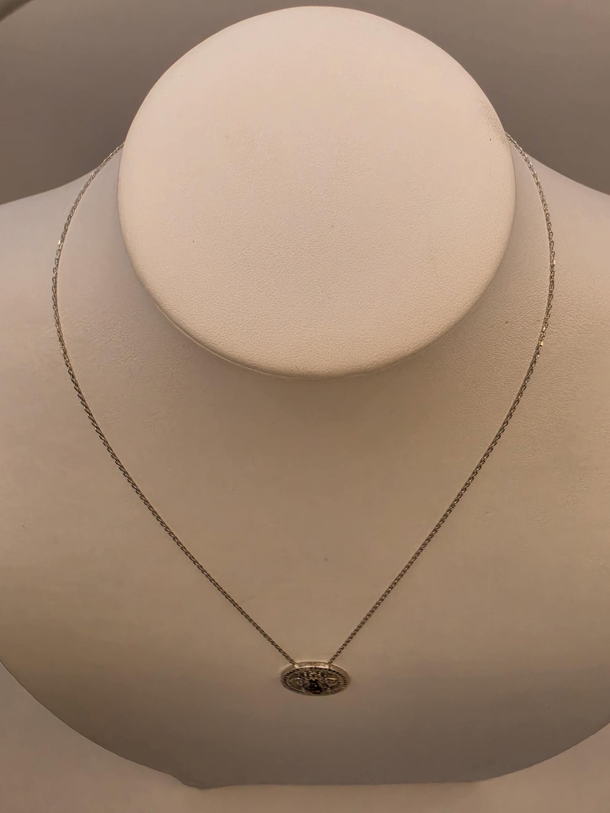 Sterling Silver Bee Pendant Necklace | 925 Silver | Colorful CZ Halo | 18 Inch | Multicolor Insect Charm | Womens Gift