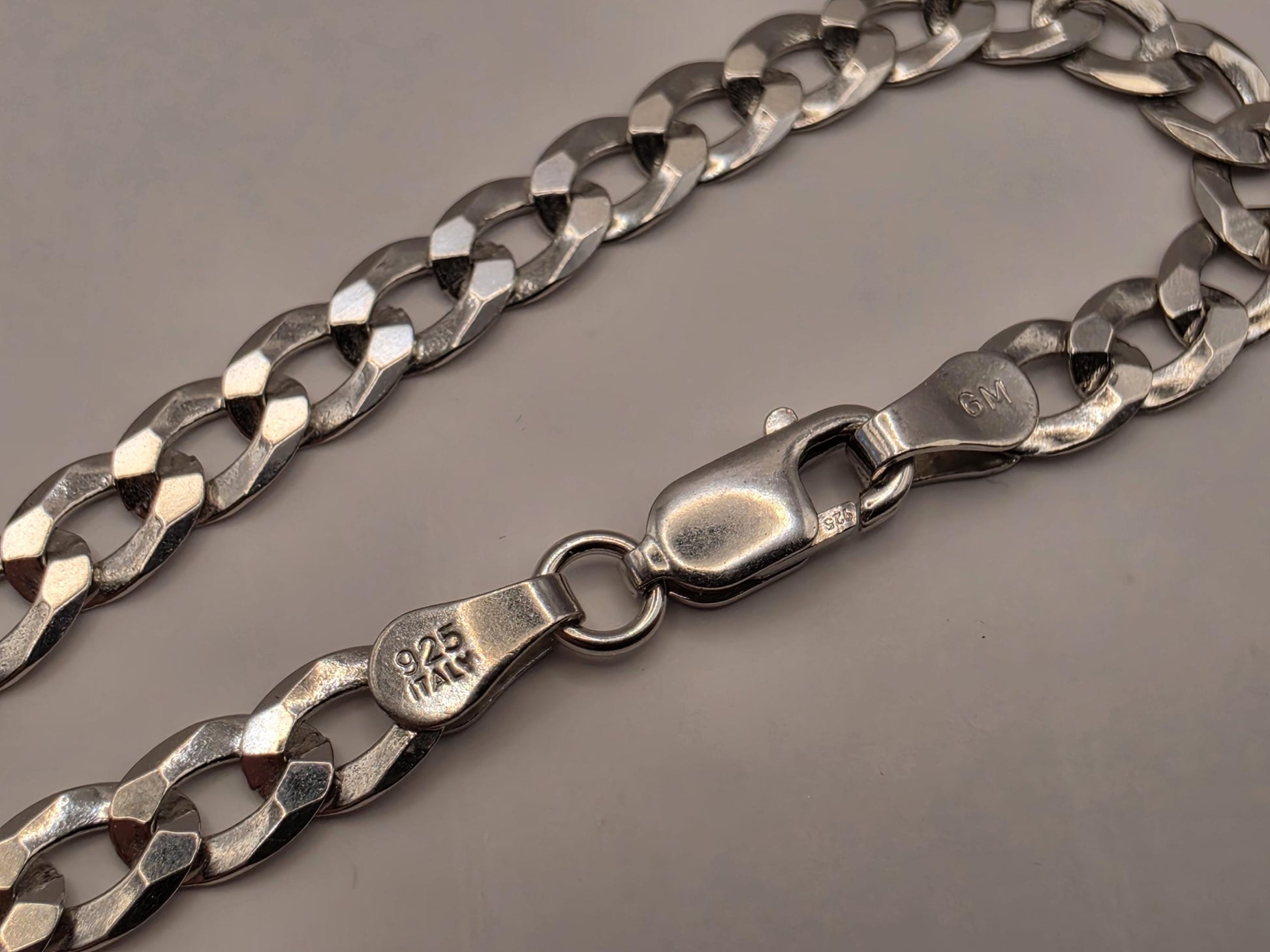Sterling Silver Curb Chain Necklace | 925 Silver | 16 Inch | 4.5mm | Flat Cuban Link | Mens Womens Unisex Chain