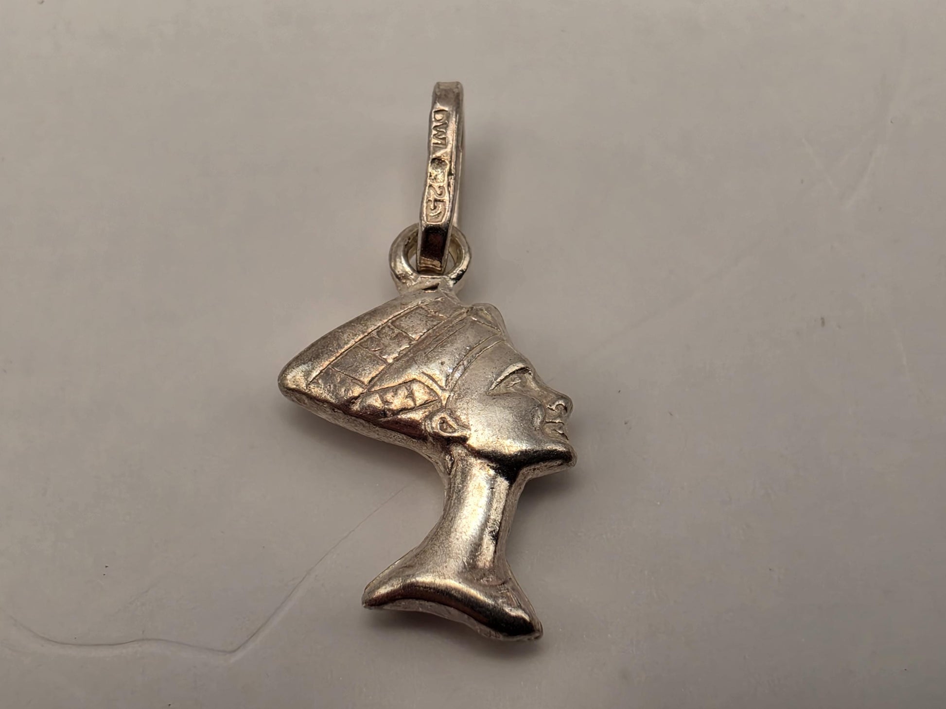 Sterling Silver Nefertiti Pendant, Egyptian Queen Charm, 925 Silver, Dainty Nefertiti Necklace Charm, Ancient Egypt Jewelry, Gift
