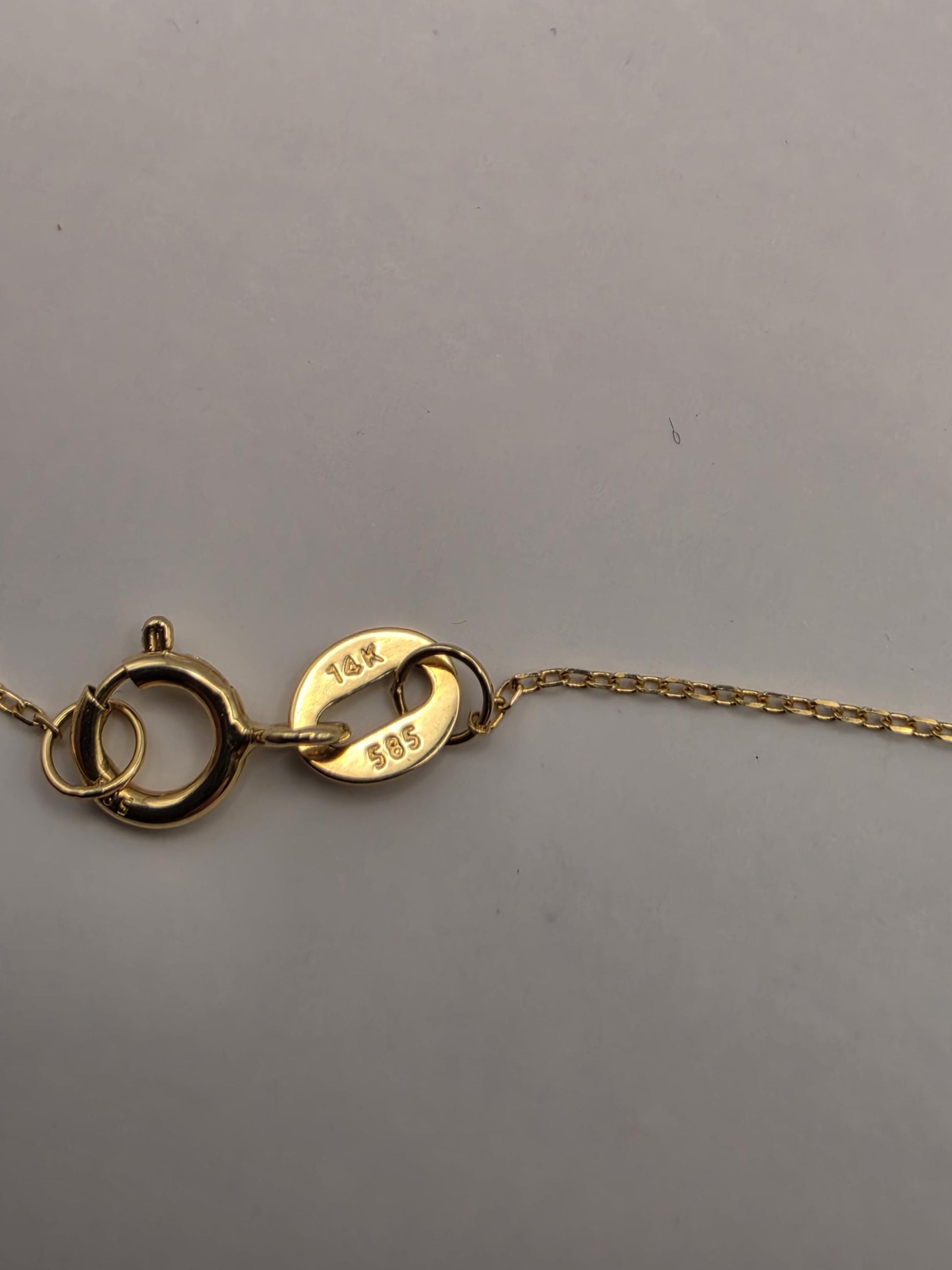 14K Yellow Gold Diamond Bar Necklace Petite Pave Horizontal Bar Pendant Dainty Layering Minimalist Jewelry Gift for Her Everyday 16 Inch