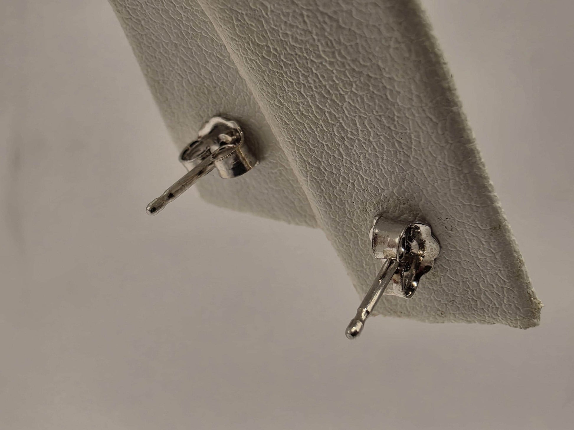 14K White Gold Diamond Solitaire Stud Earrings 4mm Round Natural Diamond Studs Classic Basket Setting Fine Jewelry Gift for Her