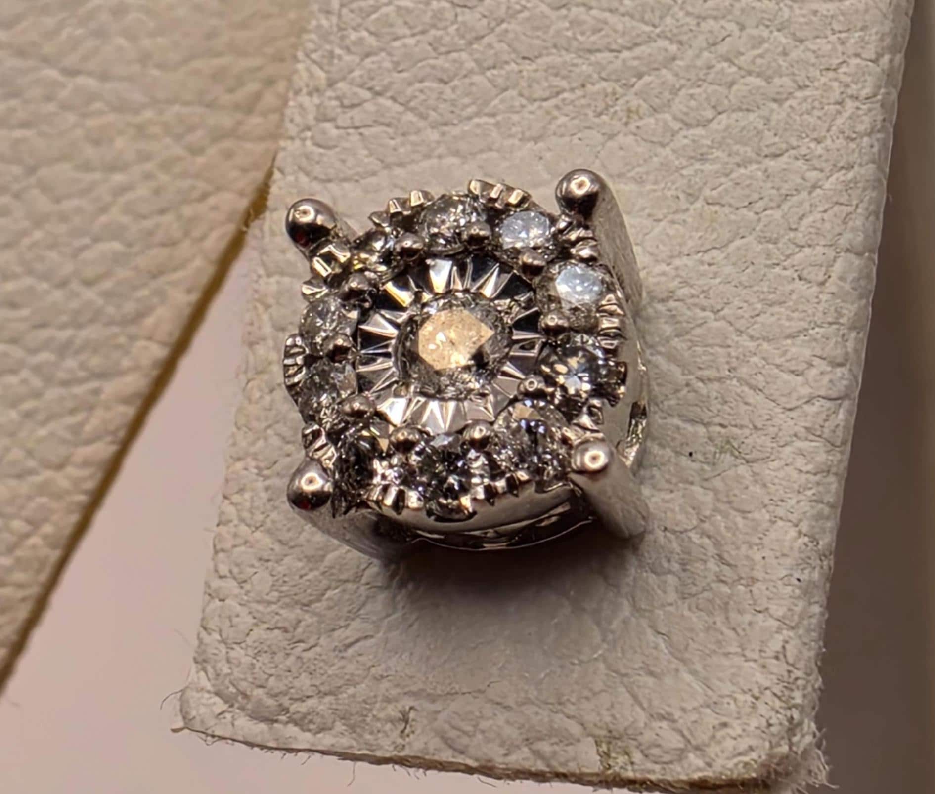10K White Gold Diamond Stud Earrings 0.25 CTW Natural Diamond Illusion Set Round Studs Fine Jewelry Gift for Her Classic Sparkle
