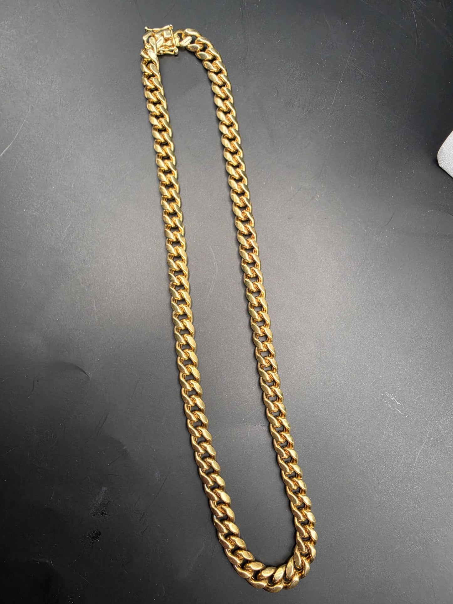 Gold Plated 925 Sterling Silver Miami Cuban Link Chain Necklace 20 Inch 8.8mm Mens Hip Hop Curb Chain Heavy Statement Gift for Him Boyfriend