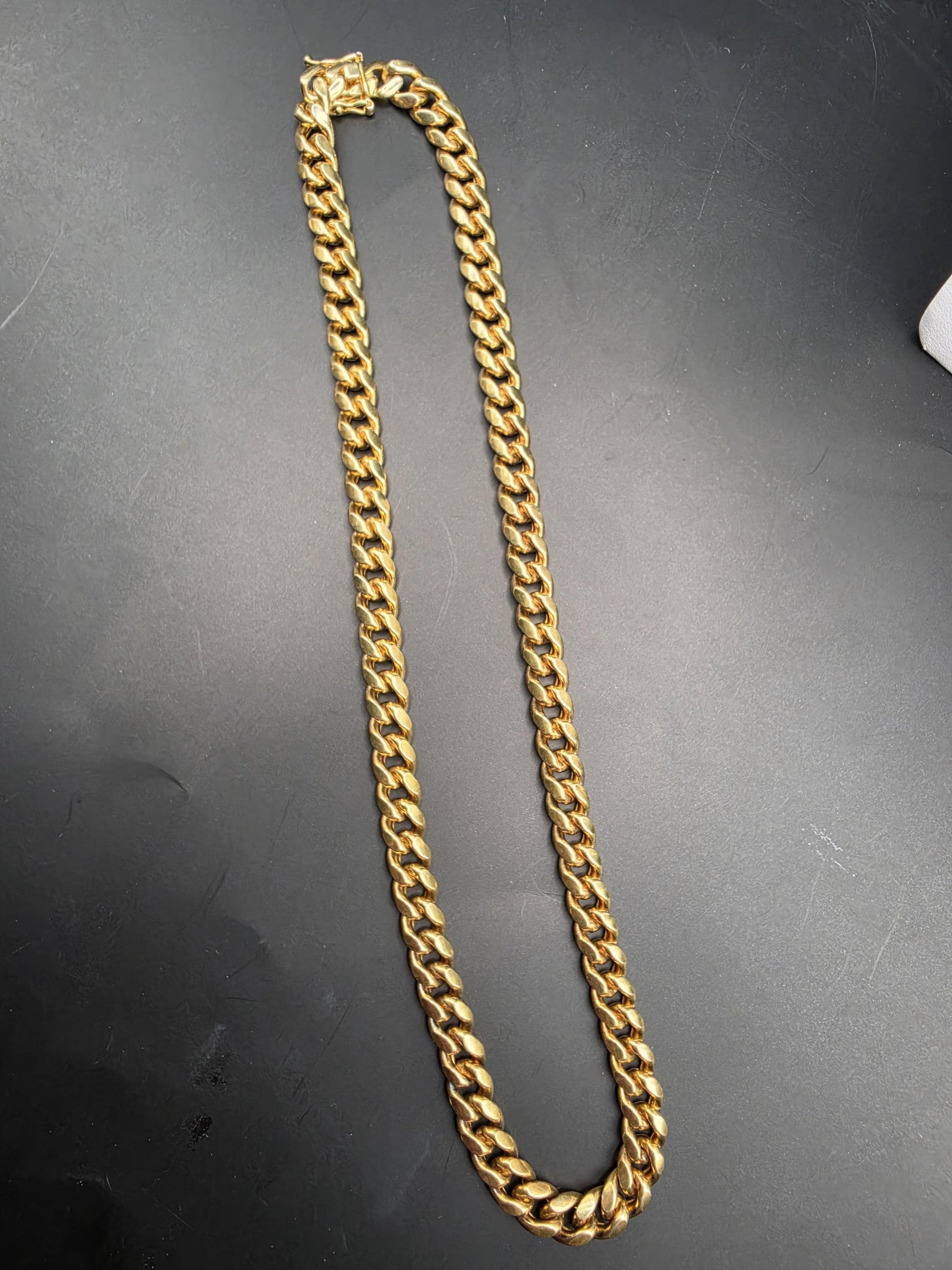 Gold Plated 925 Sterling Silver Miami Cuban Link Chain Necklace 20 Inch 8.8mm Mens Hip Hop Curb Chain Heavy Statement Gift for Him Boyfriend