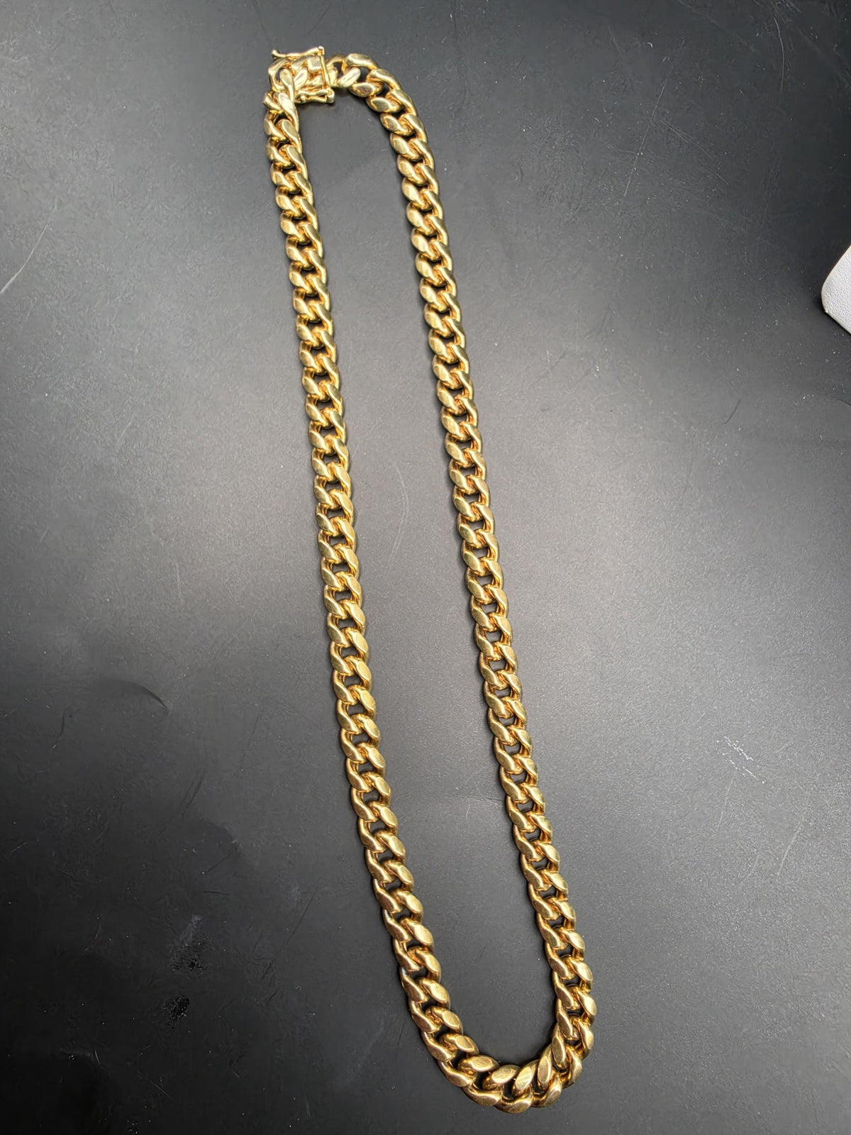 Gold Plated 925 Sterling Silver Miami Cuban Link Chain Necklace 20 Inch 8.8mm Mens Hip Hop Curb Chain Heavy Statement Gift for Him Boyfriend