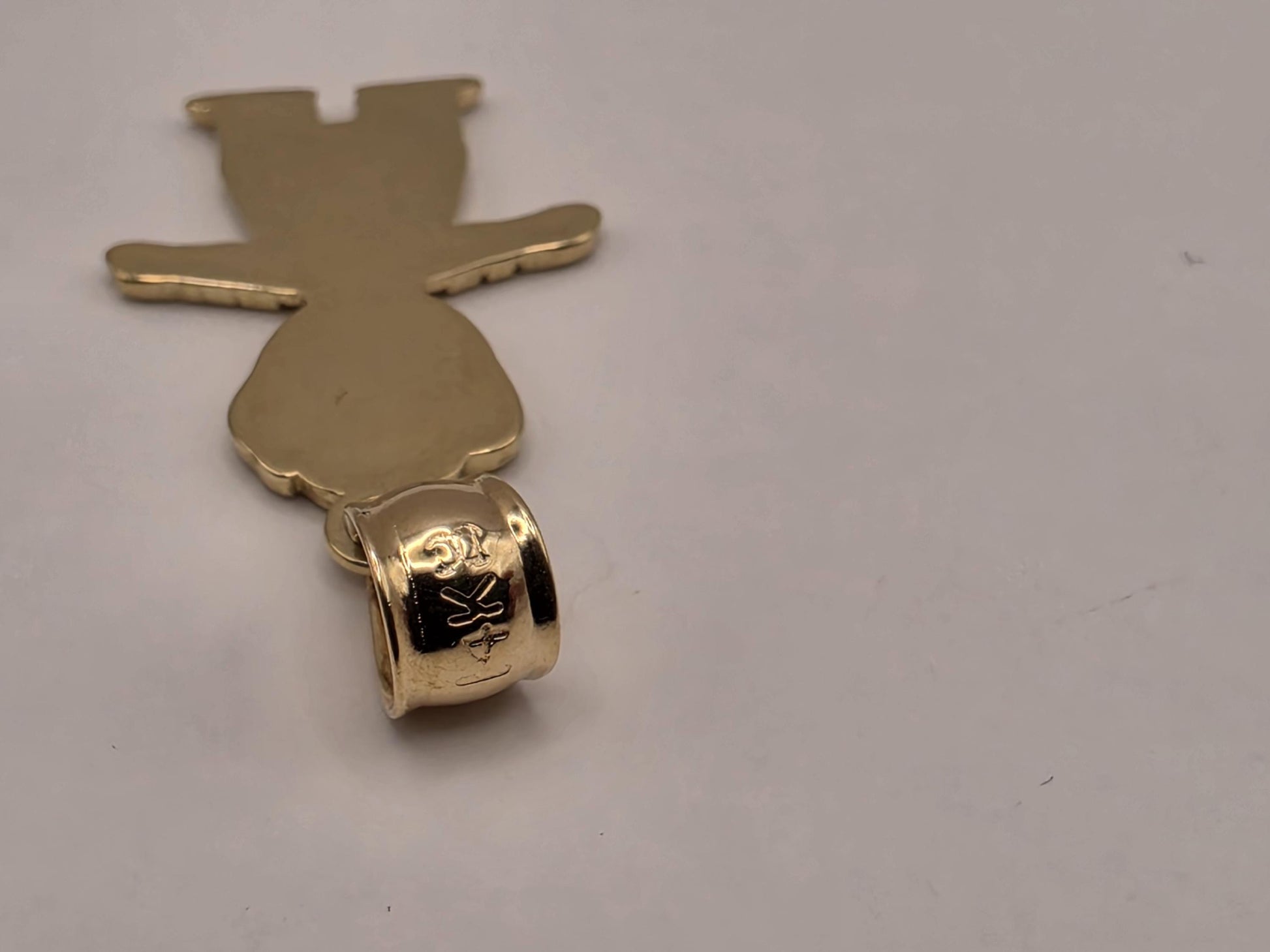Solid 14K Yellow Gold Its A Boy Pendant Baby Boy Charm New Mom Baby Shower Newborn Gift Jewelry Diamond Cut Detail Keepsake Necklace Charm