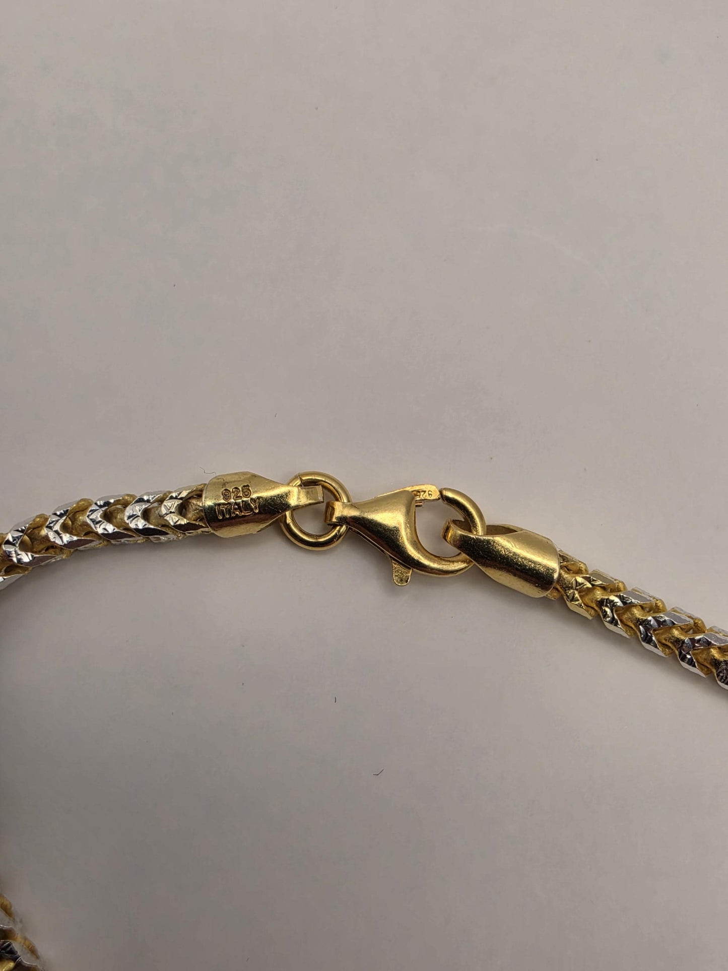 Gold Plated Franco Chain Necklace | 925 Sterling Silver | 20 Inch | 2.5mm | Thin Mens Franco Chain | Layering Necklace