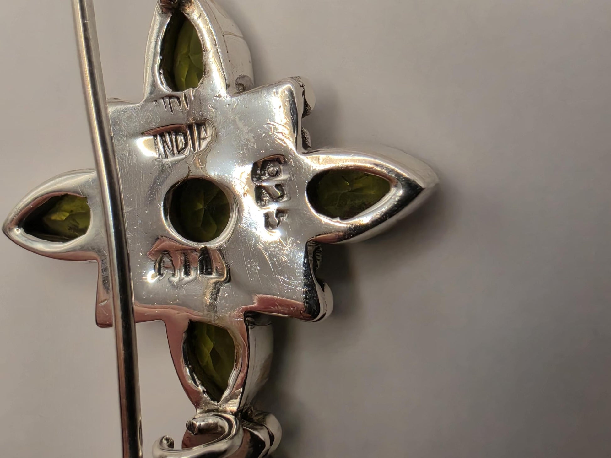 Peridot Cross Earrings Sterling Silver Multi Stone Dangle 1.25 Inch Green Gemstone Christian Faith August Birthstone Gift