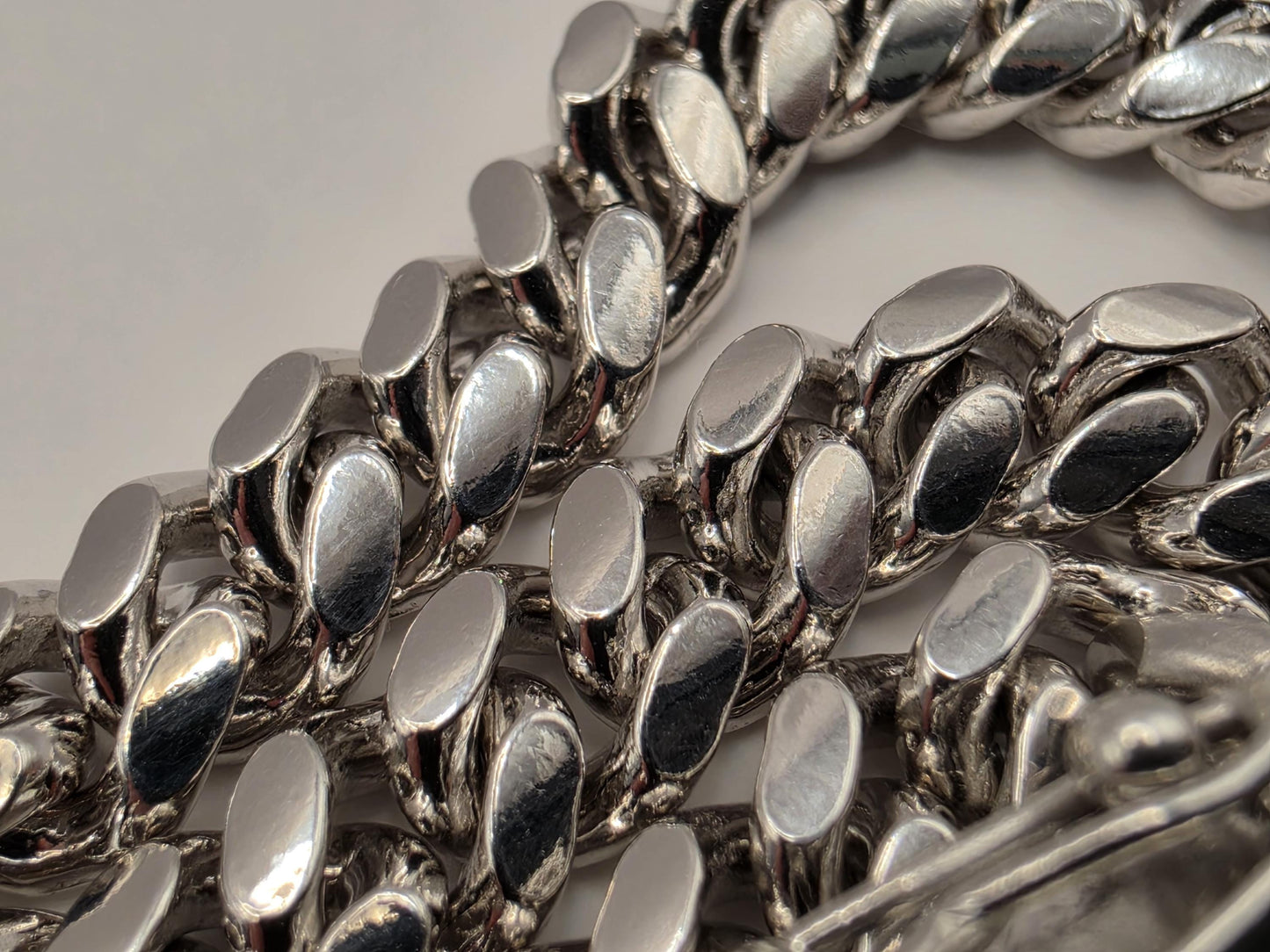 Sterling Silver Cuban Link Chain Necklace 20 Inch 6mm 53.1 Grams Heavy Men's Curb Chain Statement Gift