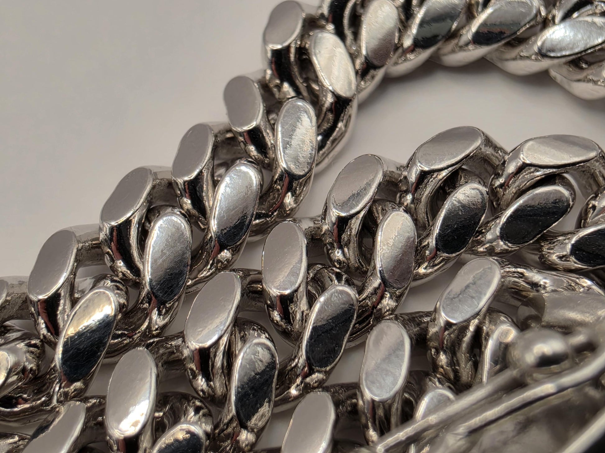 Sterling Silver Cuban Link Chain Necklace 20 Inch 6mm 53.1 Grams Heavy Men's Curb Chain Statement Gift