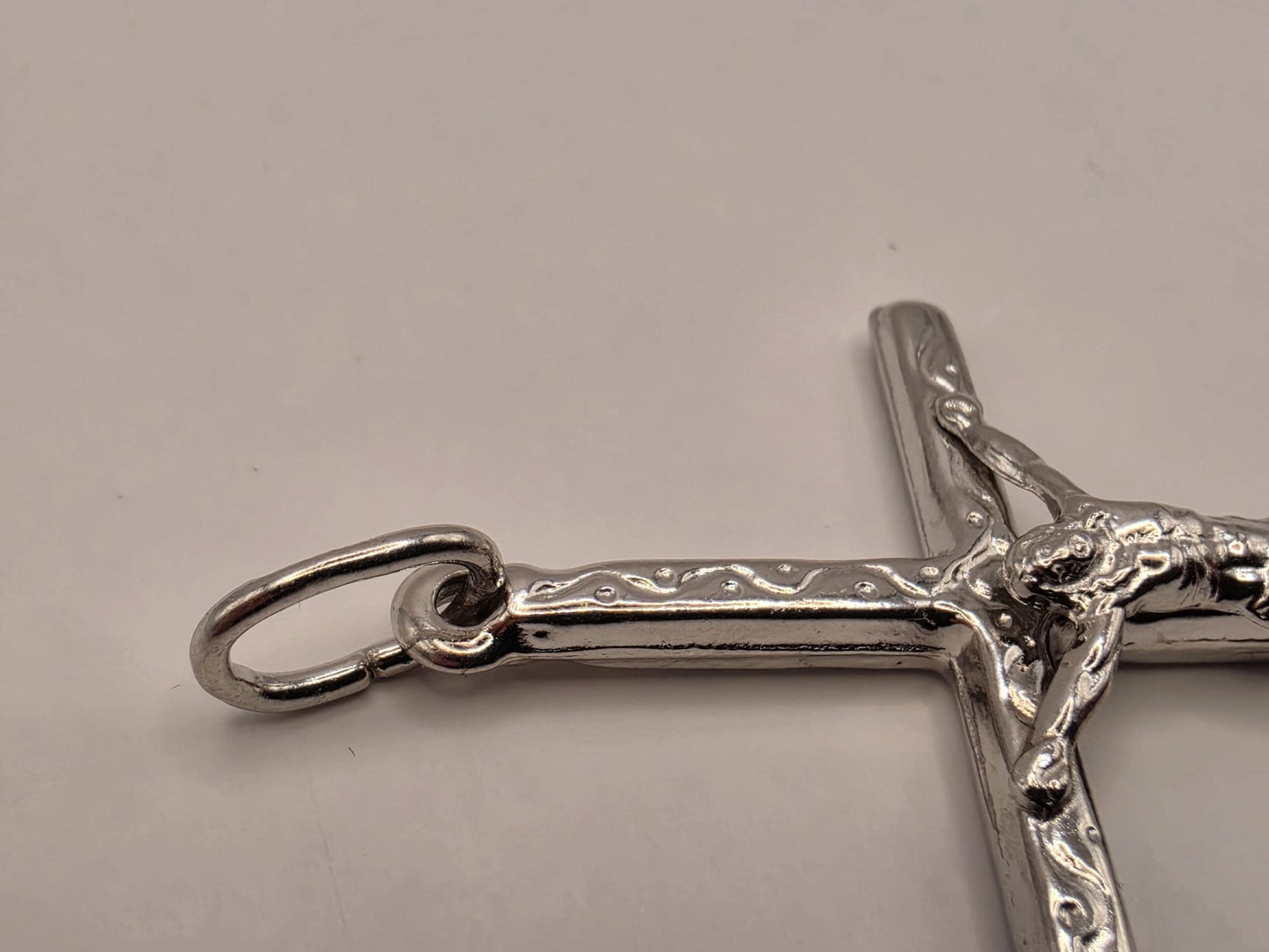 Solid 925 Sterling Silver Jesus Crucifix Cross Pendant 1.5 x 1 Inch 2.1 Grams Small Catholic Christian Faith Gift