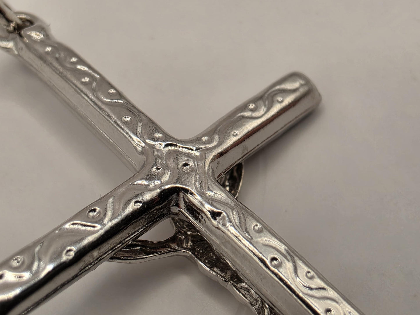 Solid 925 Sterling Silver Jesus Crucifix Cross Pendant 1.5 x 1 Inch 2.1 Grams Small Catholic Christian Faith Gift
