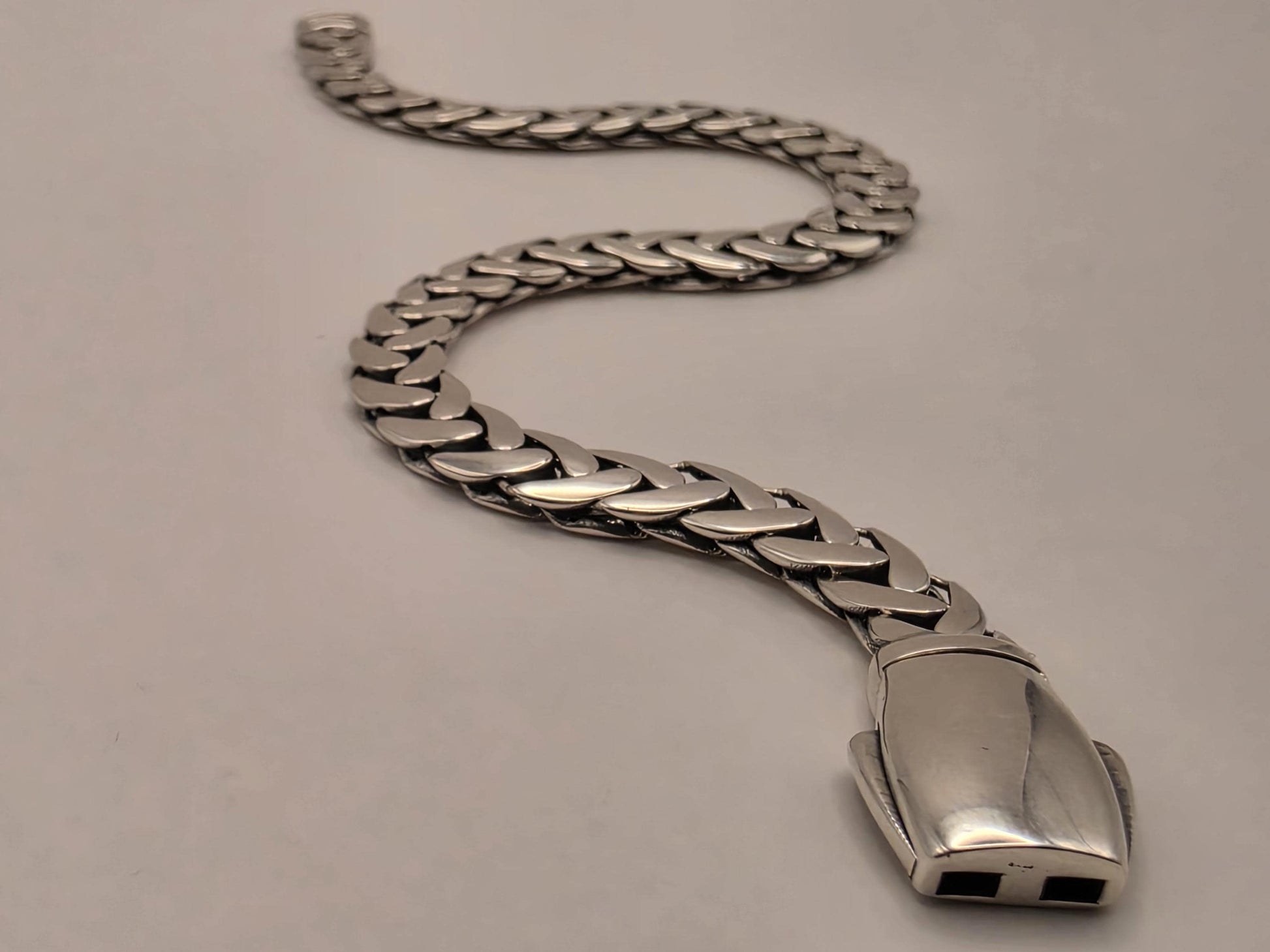 Sterling Silver Curb Bracelet 8" 7.5mm - view 2