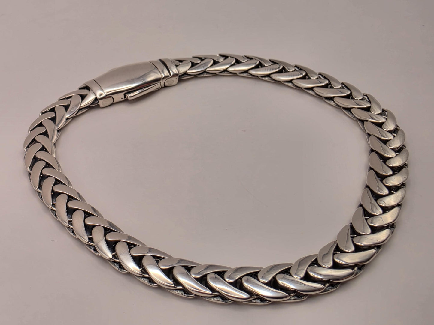 Sterling Silver Curb Bracelet 8" 7.5mm - view 1