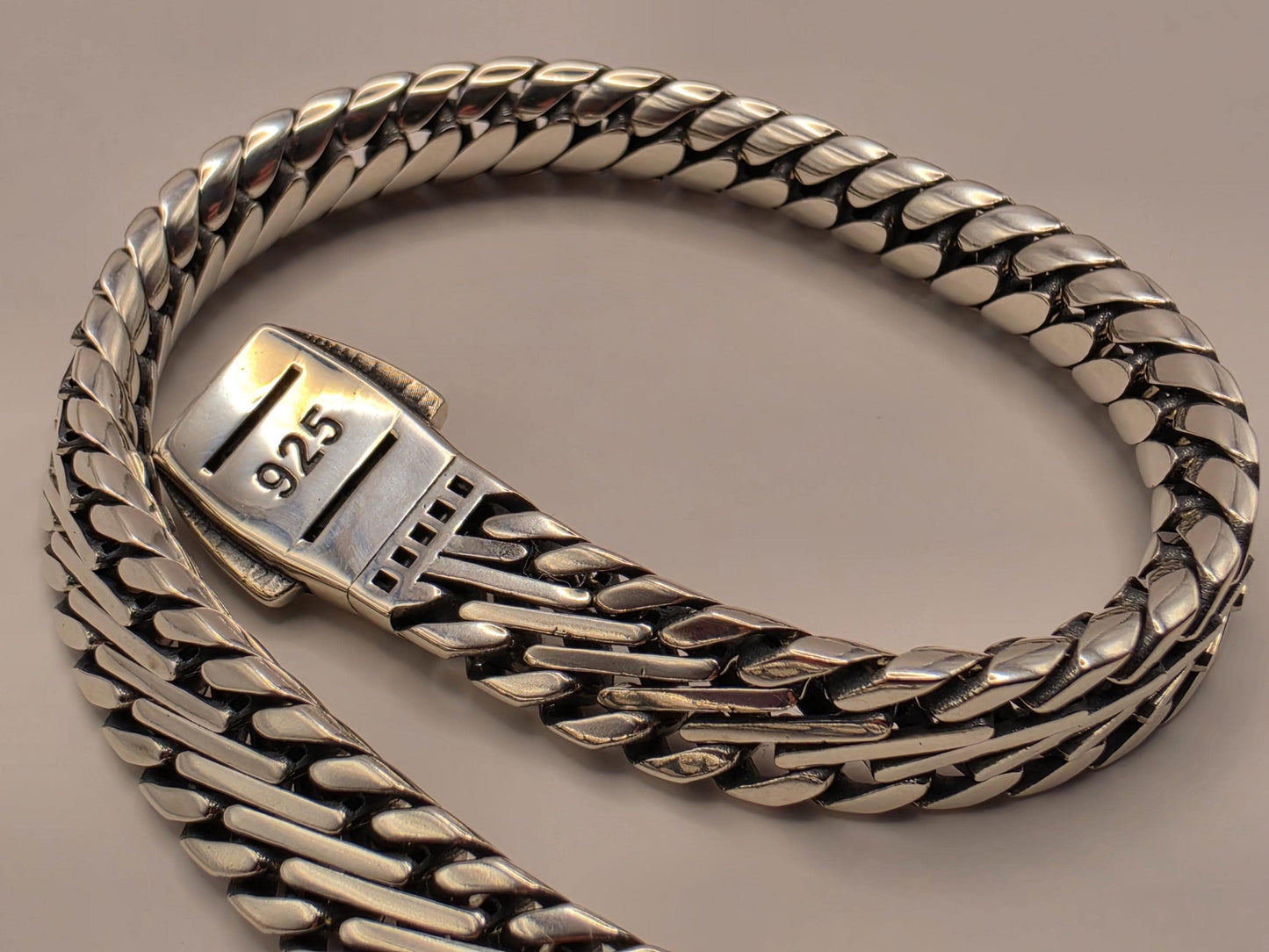 Sterling Silver Curb Bracelet 8" 8.5mm - view 2