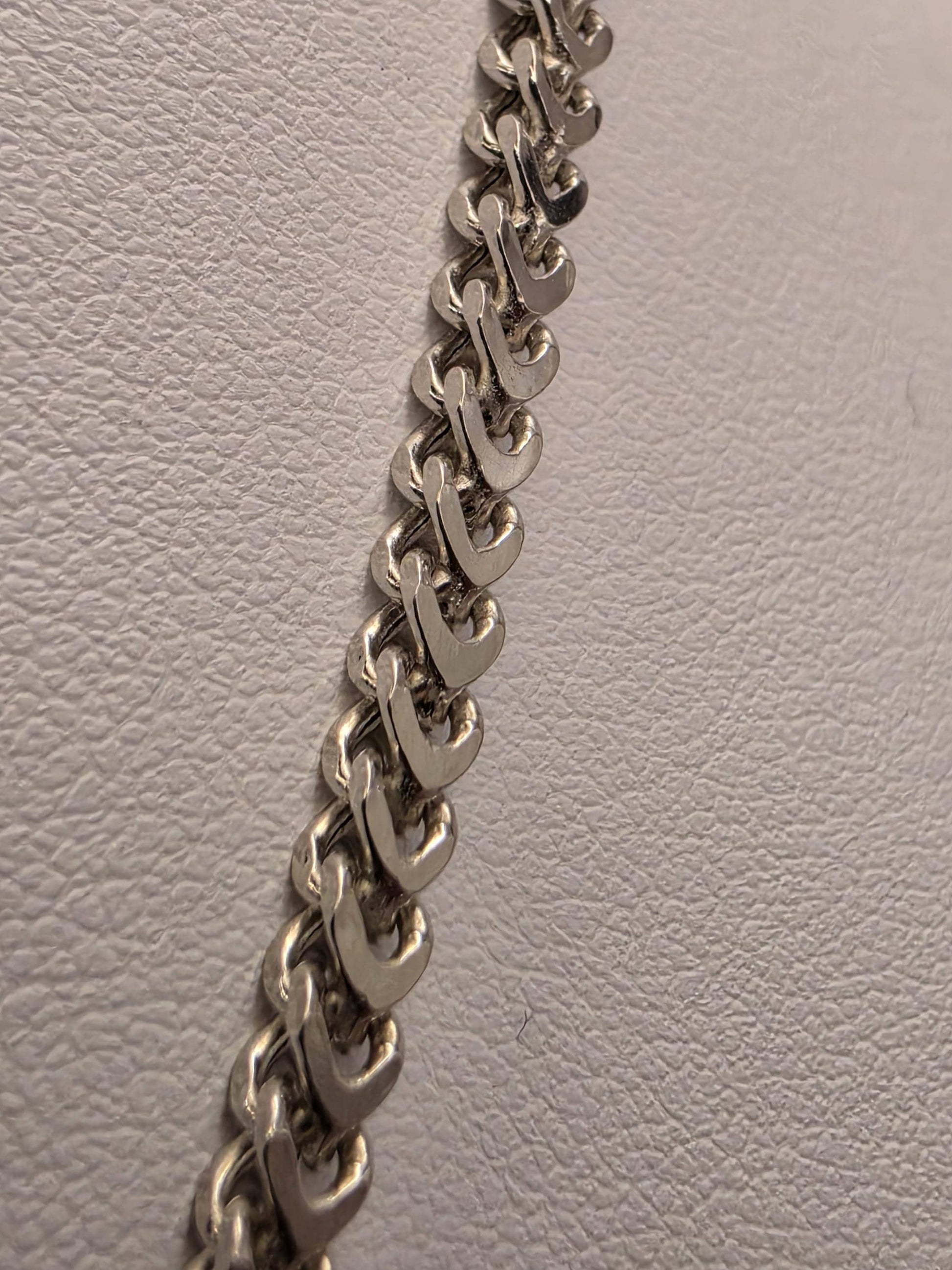 Sterling Silver Flat Wheat Necklace 20" 2.65mm - view 5