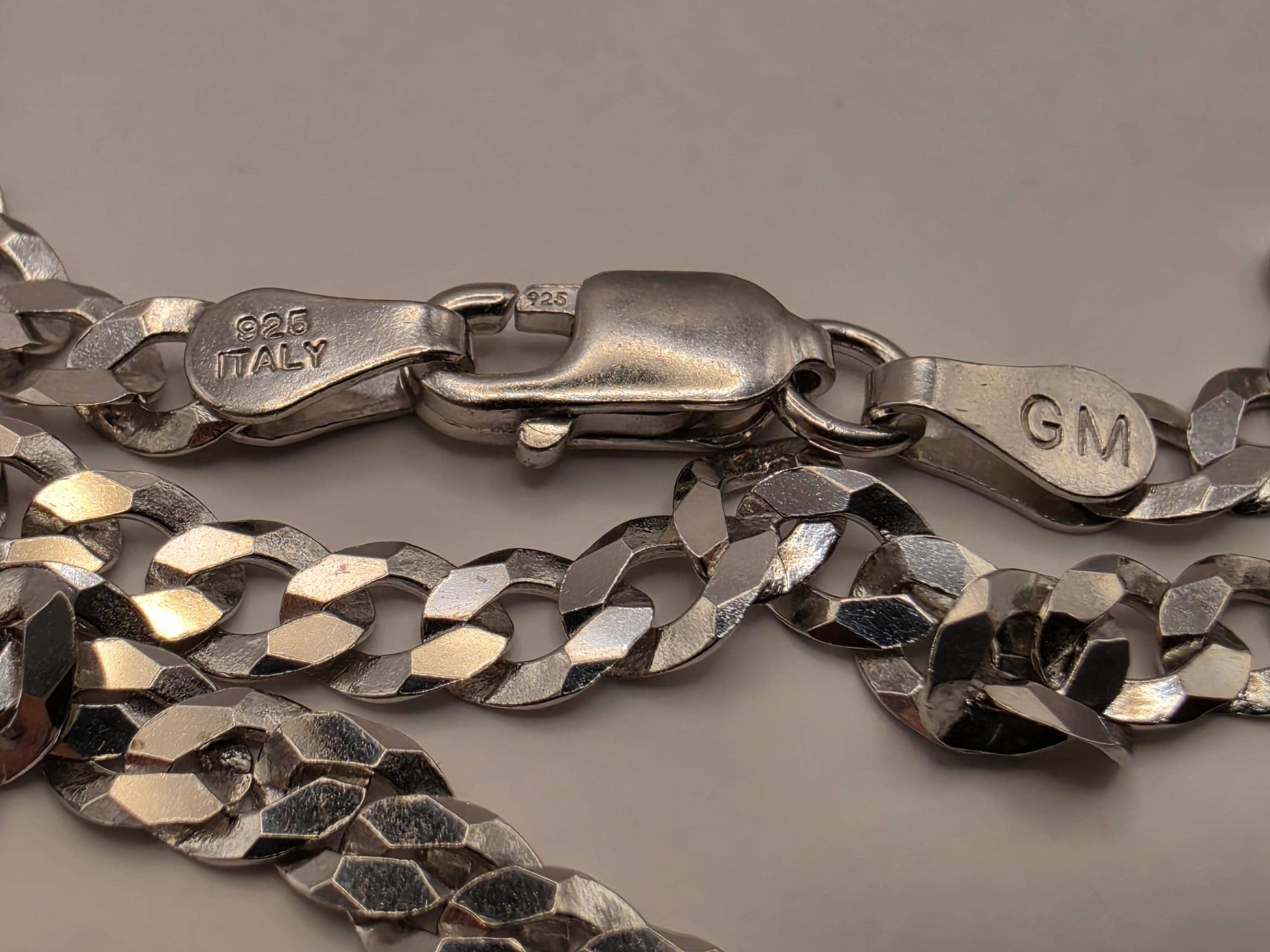Sterling Silver Flat Curb Necklace 20" 4.5mm - view 4