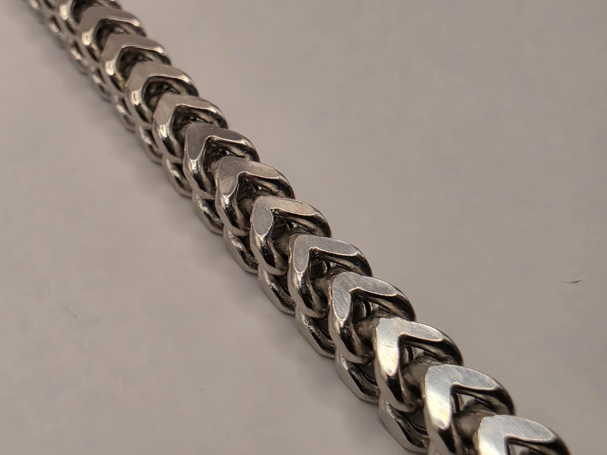 Sterling Silver Curb Necklace 18" 4.5mm - view 2
