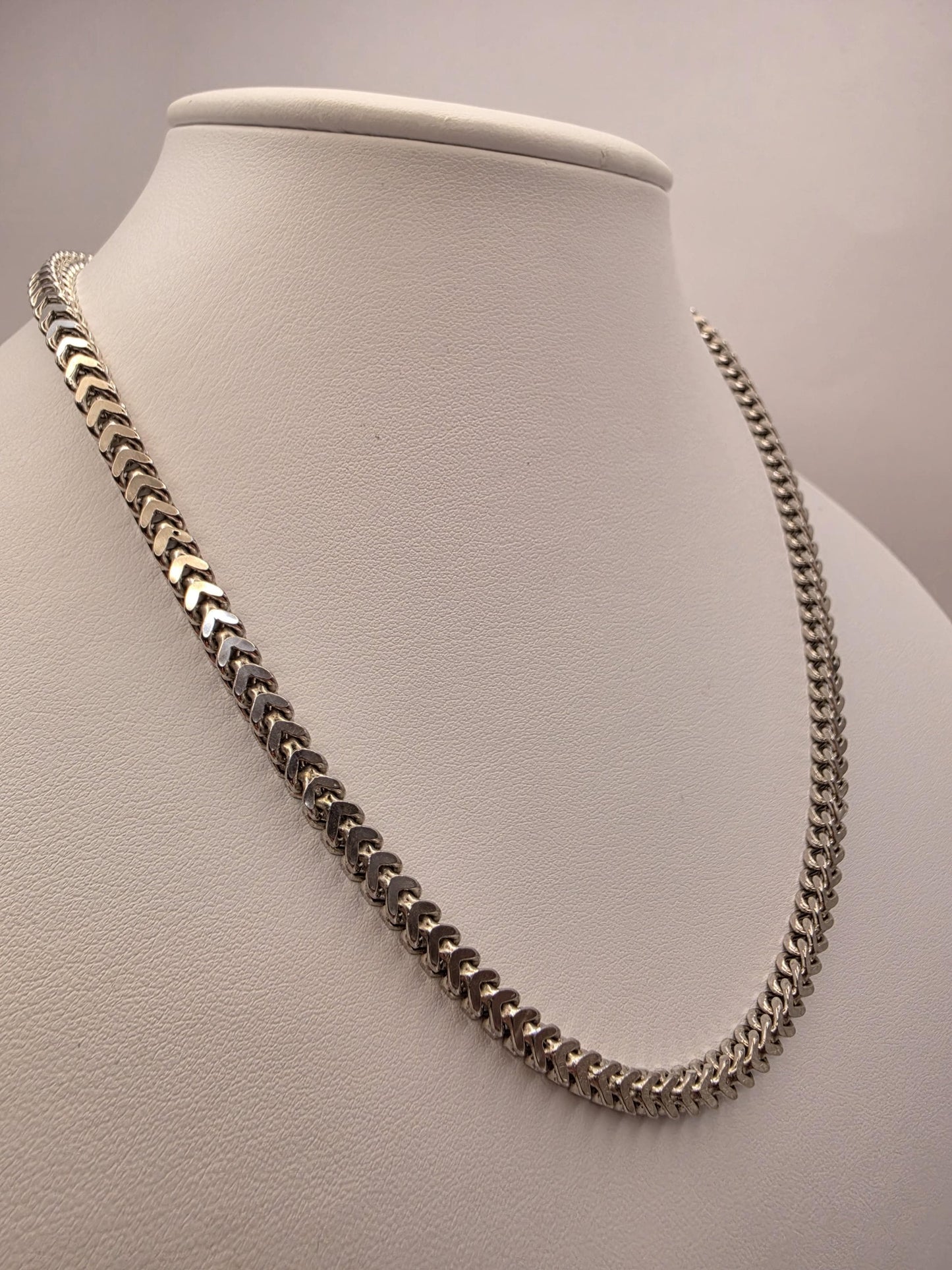 Sterling Silver Curb Necklace 18" 4.5mm - view 1