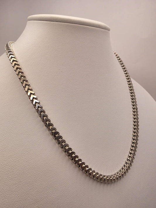 Sterling Silver Curb Necklace 18" 4.5mm - view 1