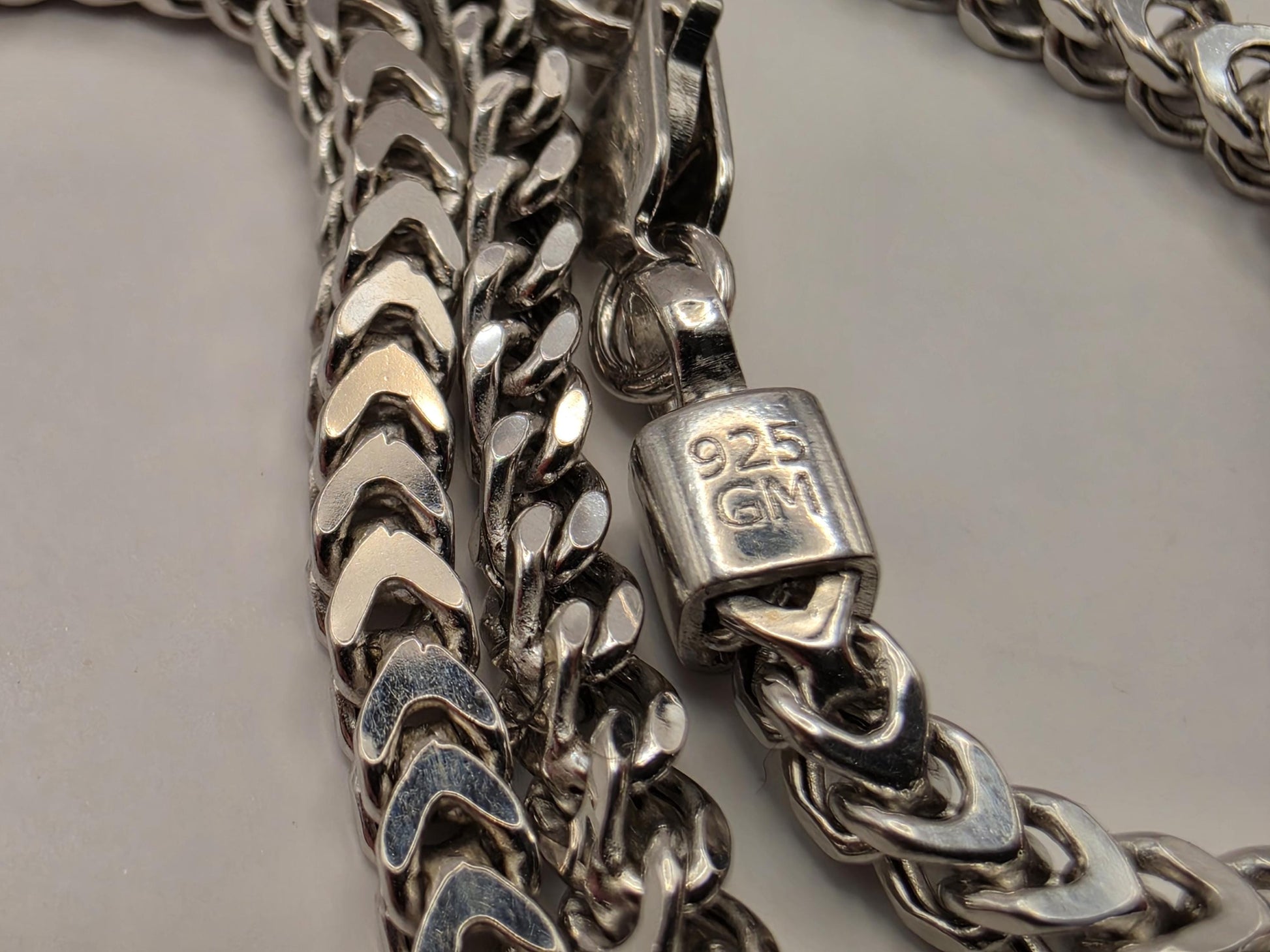 Sterling Silver Franco Chain Necklace 17.5 Inch 3mm 9.4 Grams Unisex Layering Jewelry Gift