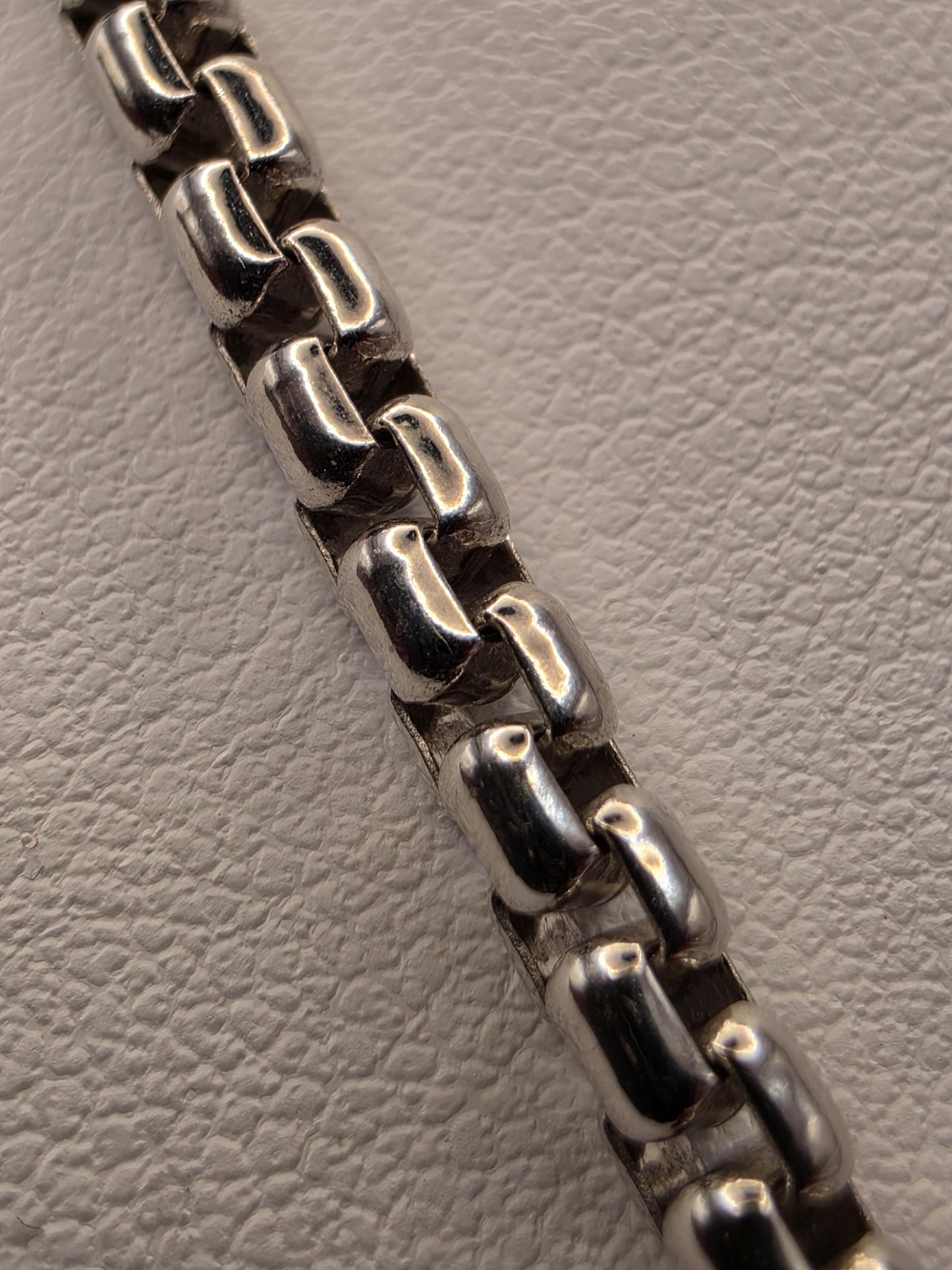 Sterling Silver Box Necklace 24" 3.75mm - view 5