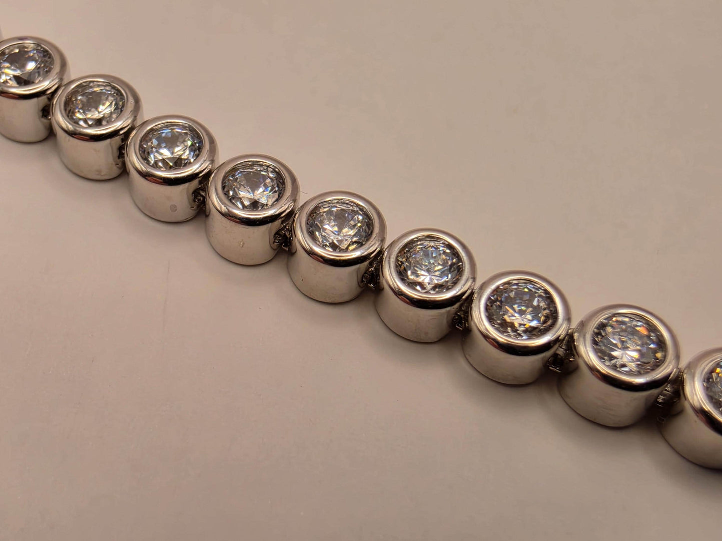 Sterling Silver Evil Eye Bracelet 7" 3.6mm - view 4