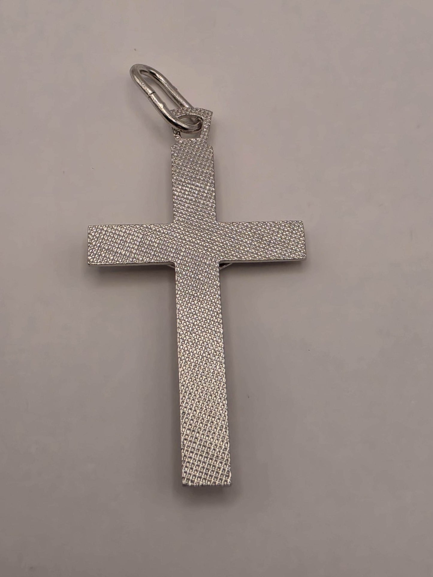 Solid 925 Sterling Silver Jesus Crucifix Cross Pendant 1.75 x 1 Inch 3.2 Grams Catholic Christian Faith Jewelry Gift