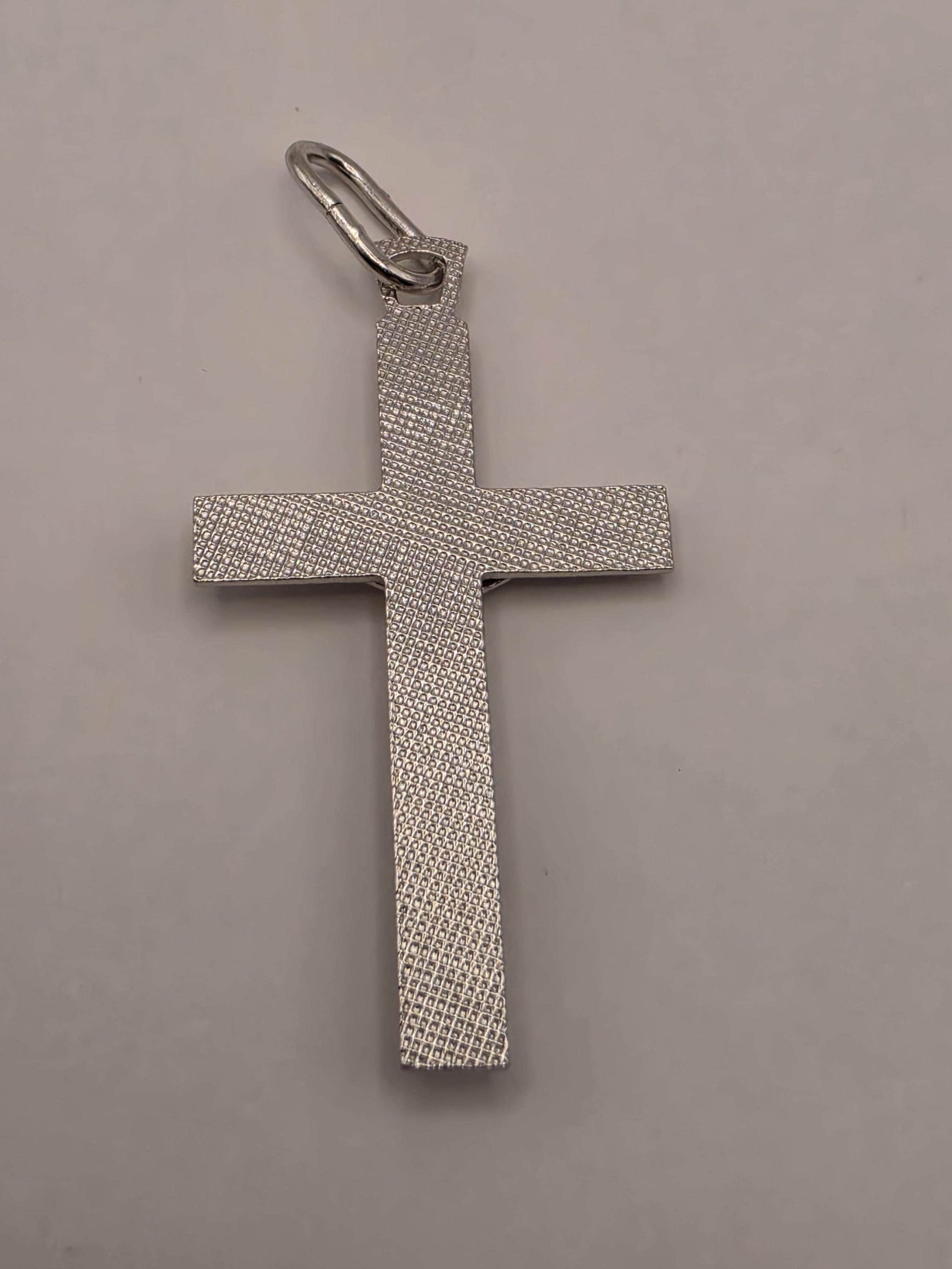 Solid 925 Sterling Silver Jesus Crucifix Cross Pendant 1.75 x 1 Inch 3.2 Grams Catholic Christian Faith Jewelry Gift