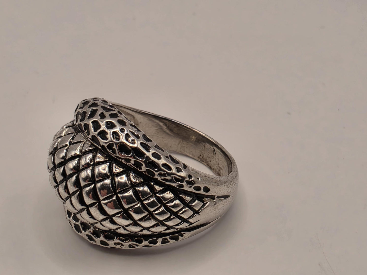 Solid 925 Sterling Silver Braided Dome Ring Size 9 10.2 Grams Wide Oxidized Basket Weave Mens Unisex Statement Gift