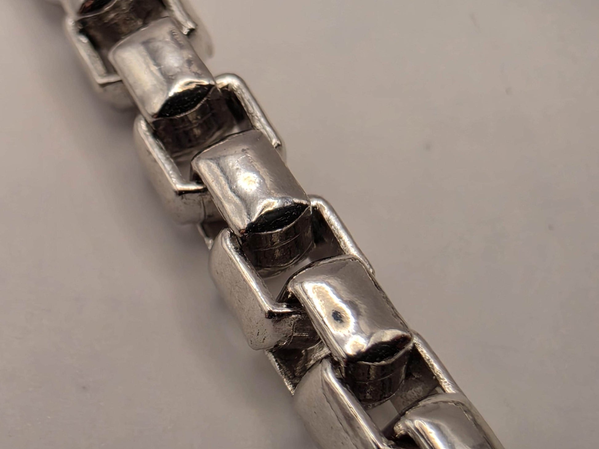 Sterling Silver Box Chain Necklace 22 Inch 3.8mm Mens Square Link 34.4 Grams Unisex Everyday Chain Jewelry Gift for Him