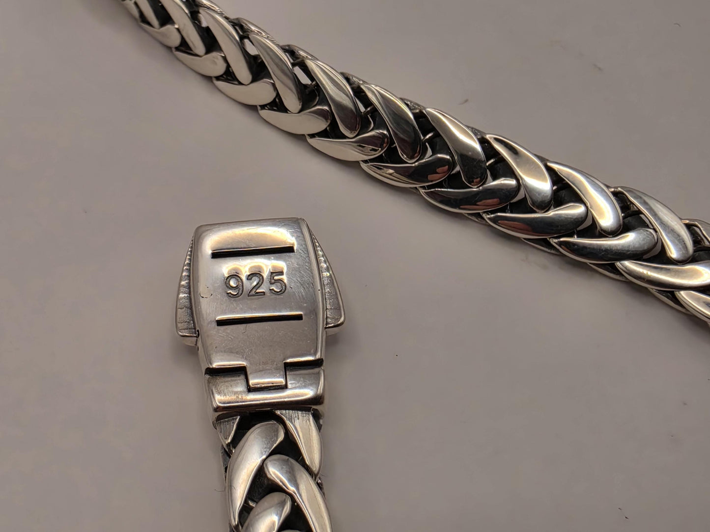 Sterling Silver Curb Bracelet 8" 7.5mm - view 4