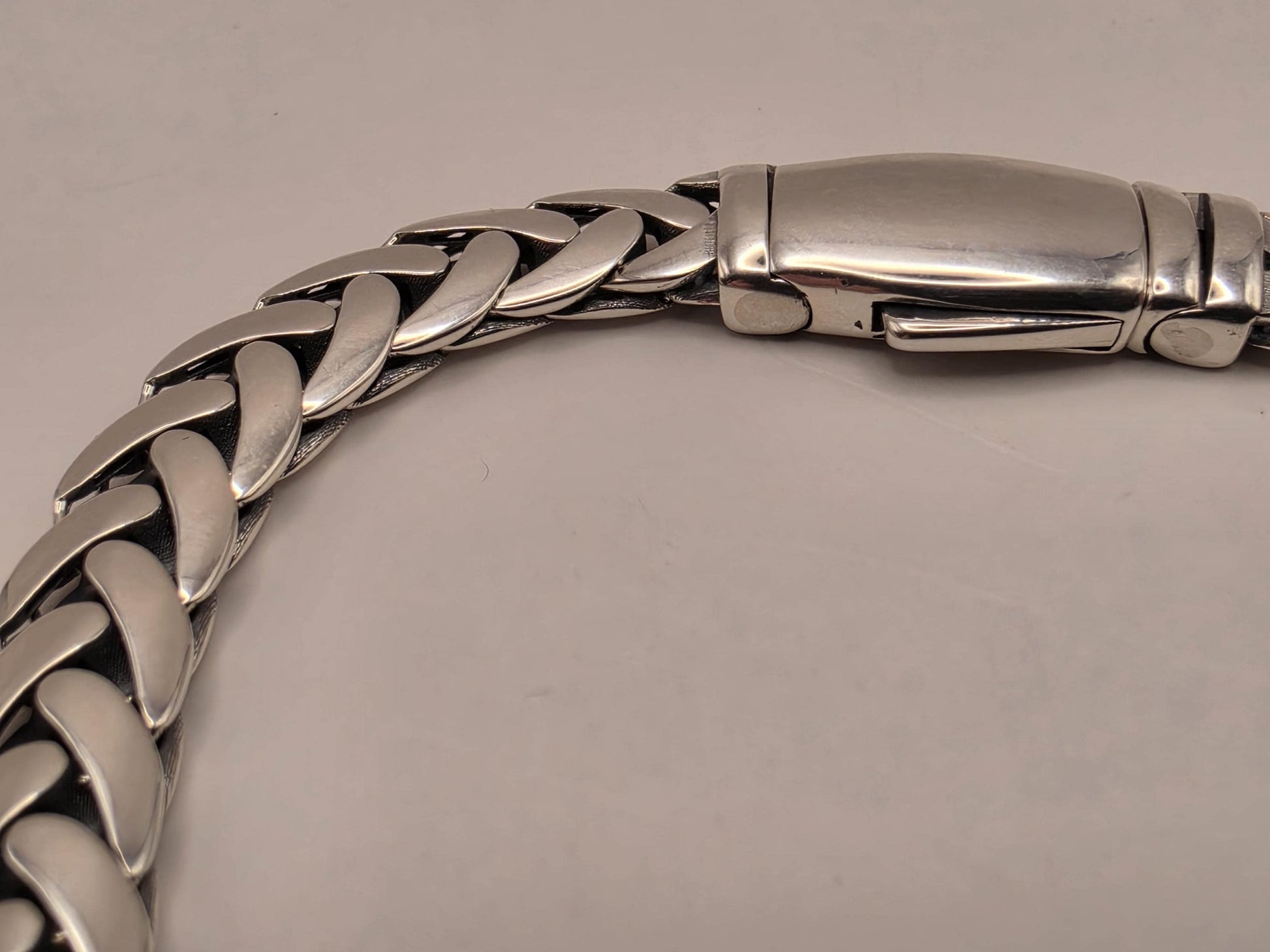 Sterling Silver Curb Bracelet 8" 7.5mm - view 5