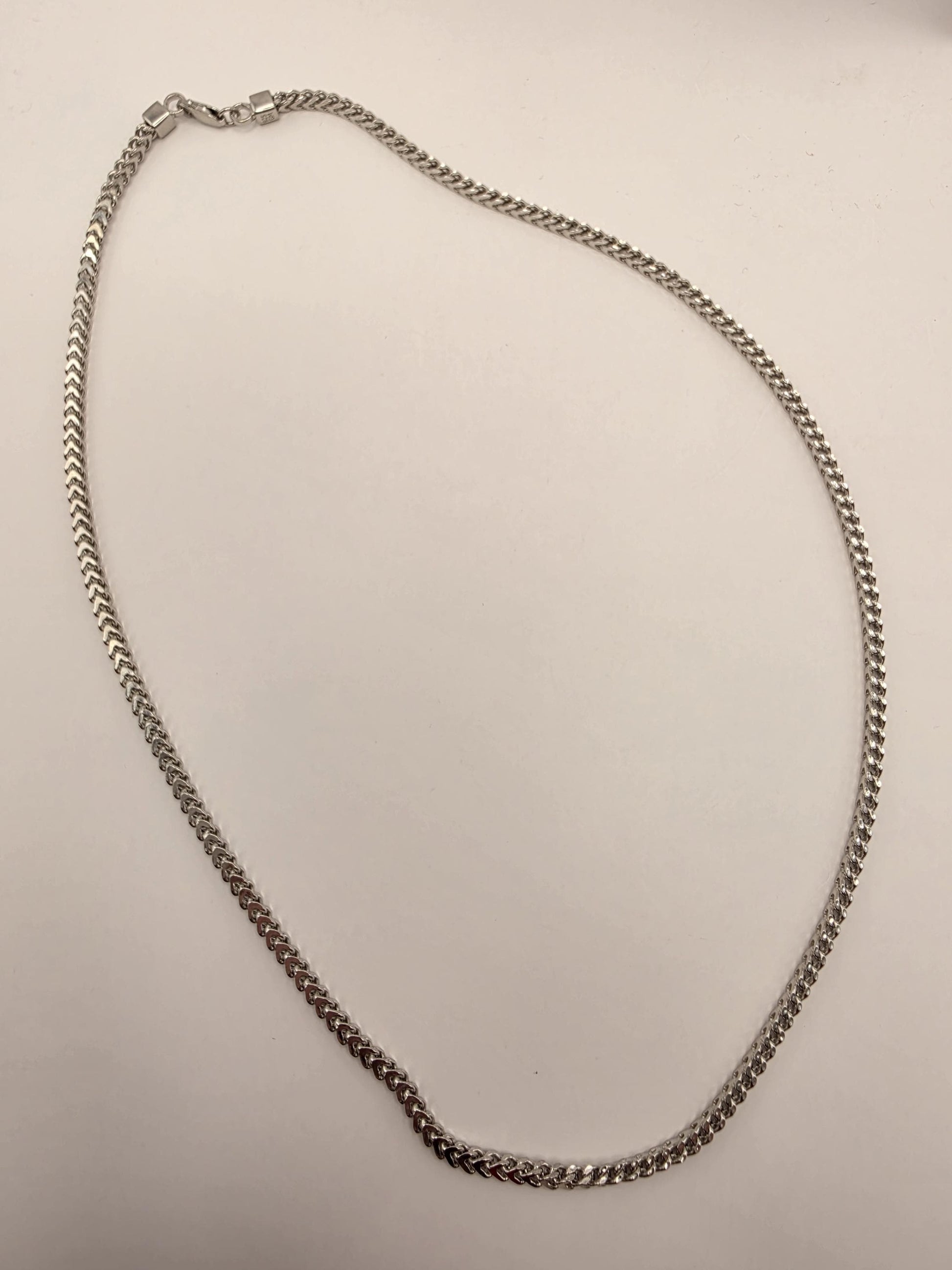 Sterling Silver Flat Wheat Necklace 20" 2.65mm - view 4