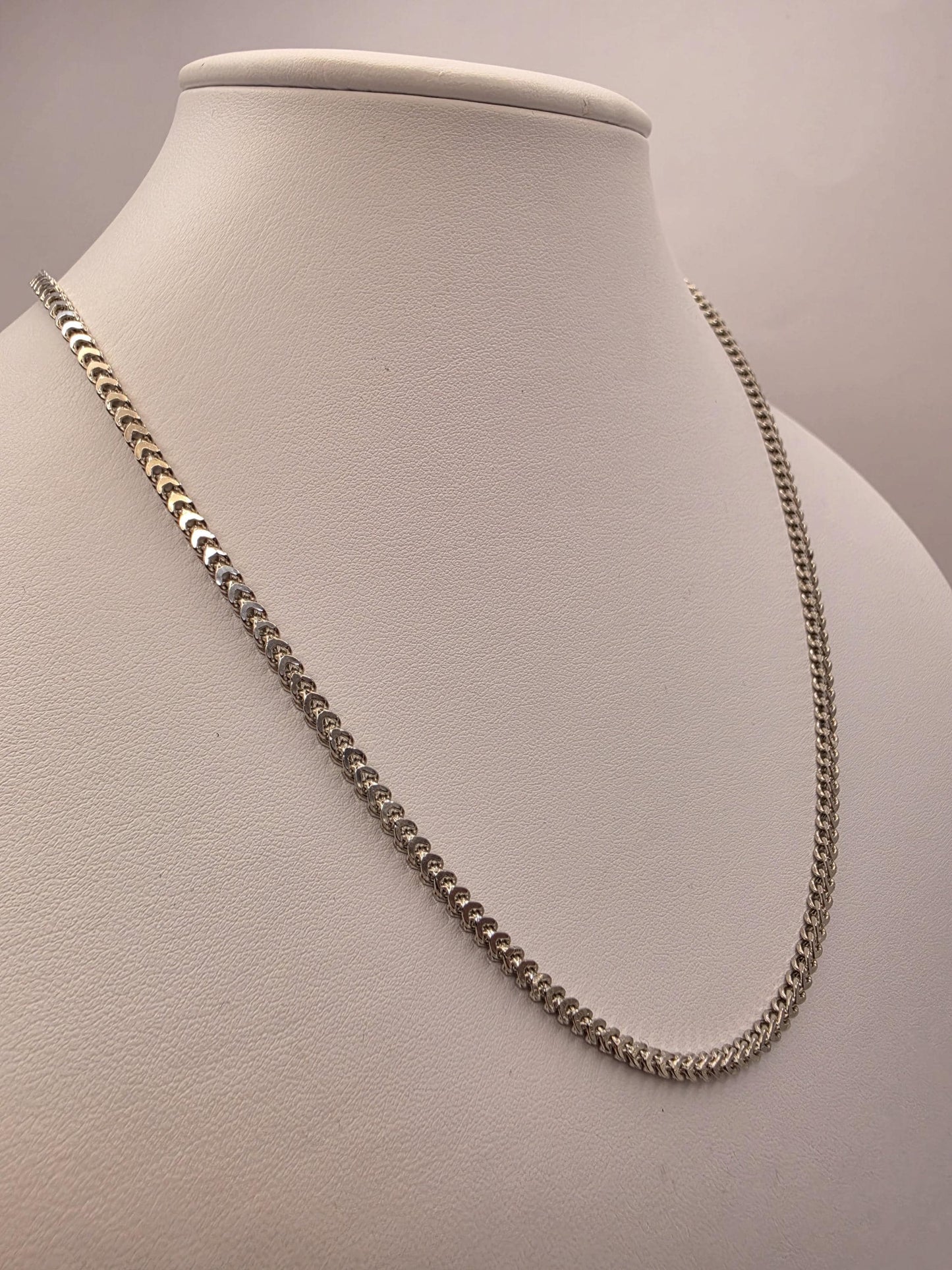 Sterling Silver Flat Wheat Necklace 20" 2.65mm - view 1