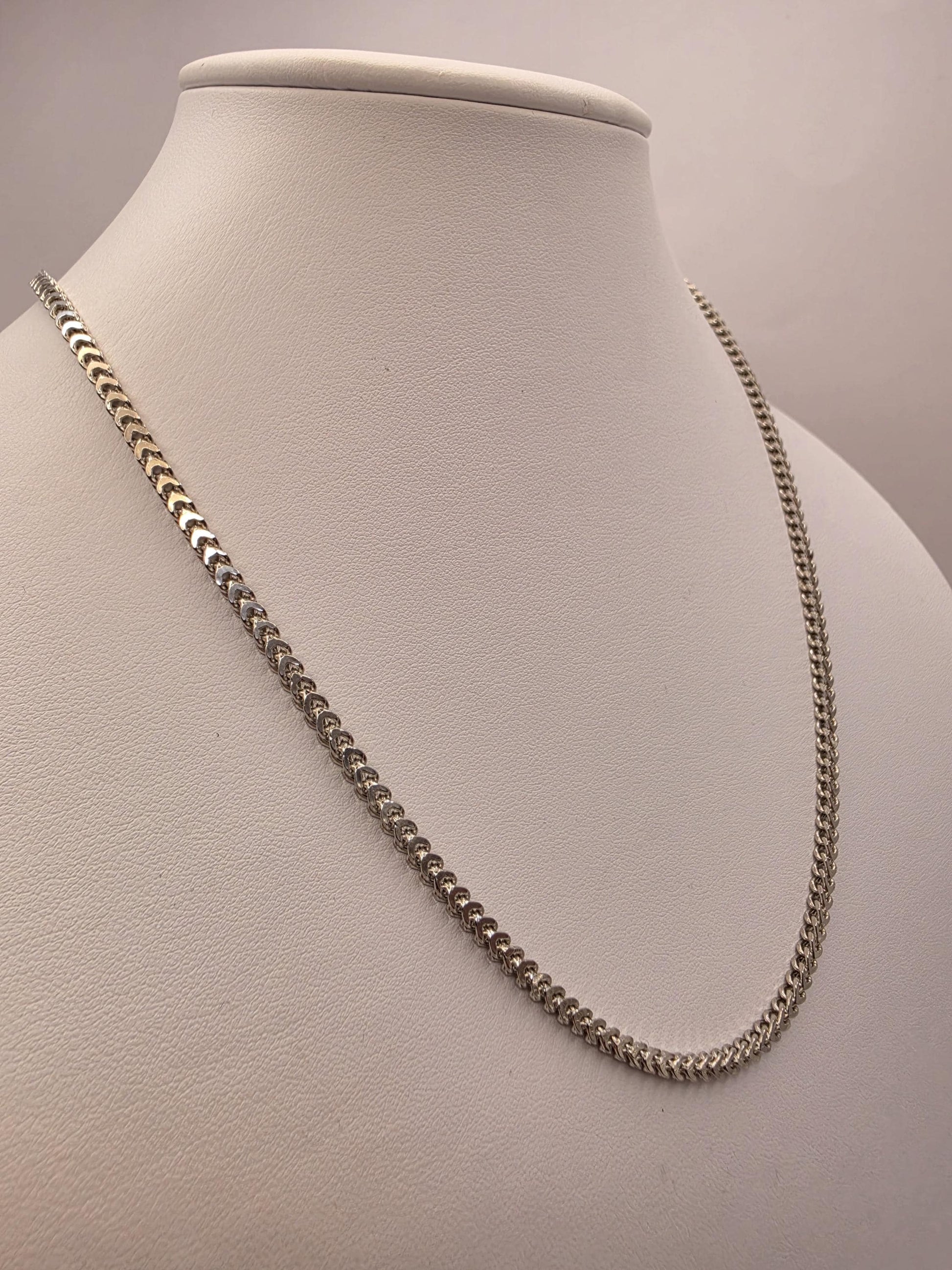 Sterling Silver Flat Wheat Necklace 20" 2.65mm - view 1